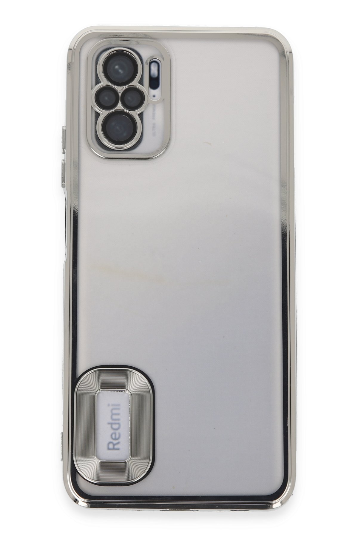 Newface Xiaomi Redmi Note 10S Kılıf Lansman Glass Kapak - Lacivert