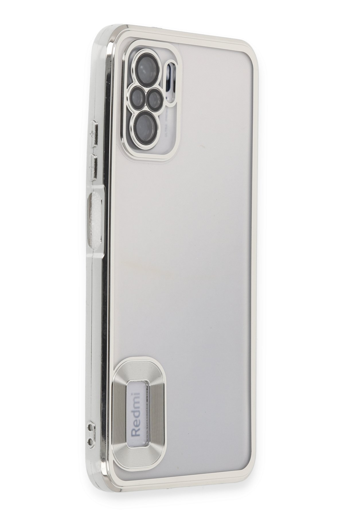 Newface Xiaomi Redmi Note 10S Kılıf Lansman Glass Kapak - Lacivert