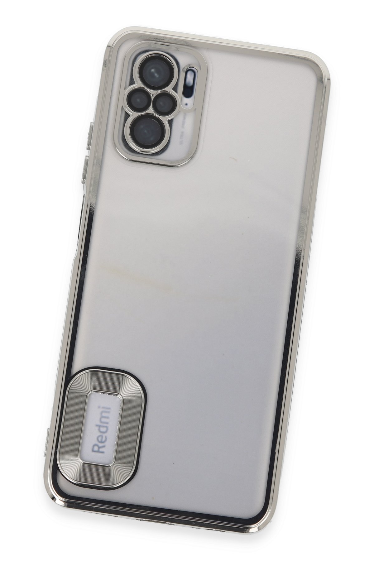 Newface Xiaomi Redmi Note 10S Kılıf Lansman Glass Kapak - Lacivert