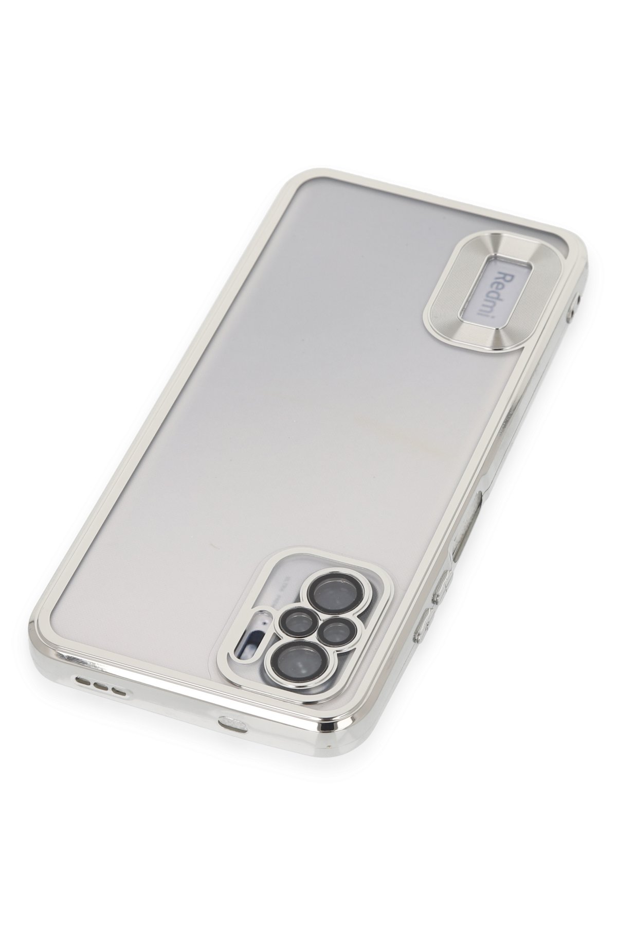 Newface Xiaomi Redmi Note 10S Kılıf Lansman Glass Kapak - Lacivert