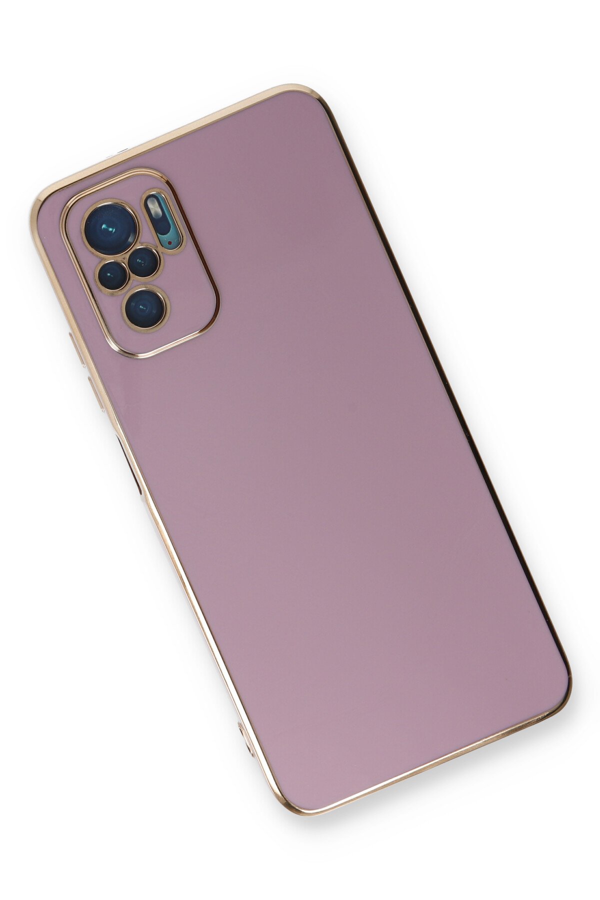 Newface Xiaomi Redmi Note 10S Kılıf Lansman Glass Kapak - Lacivert