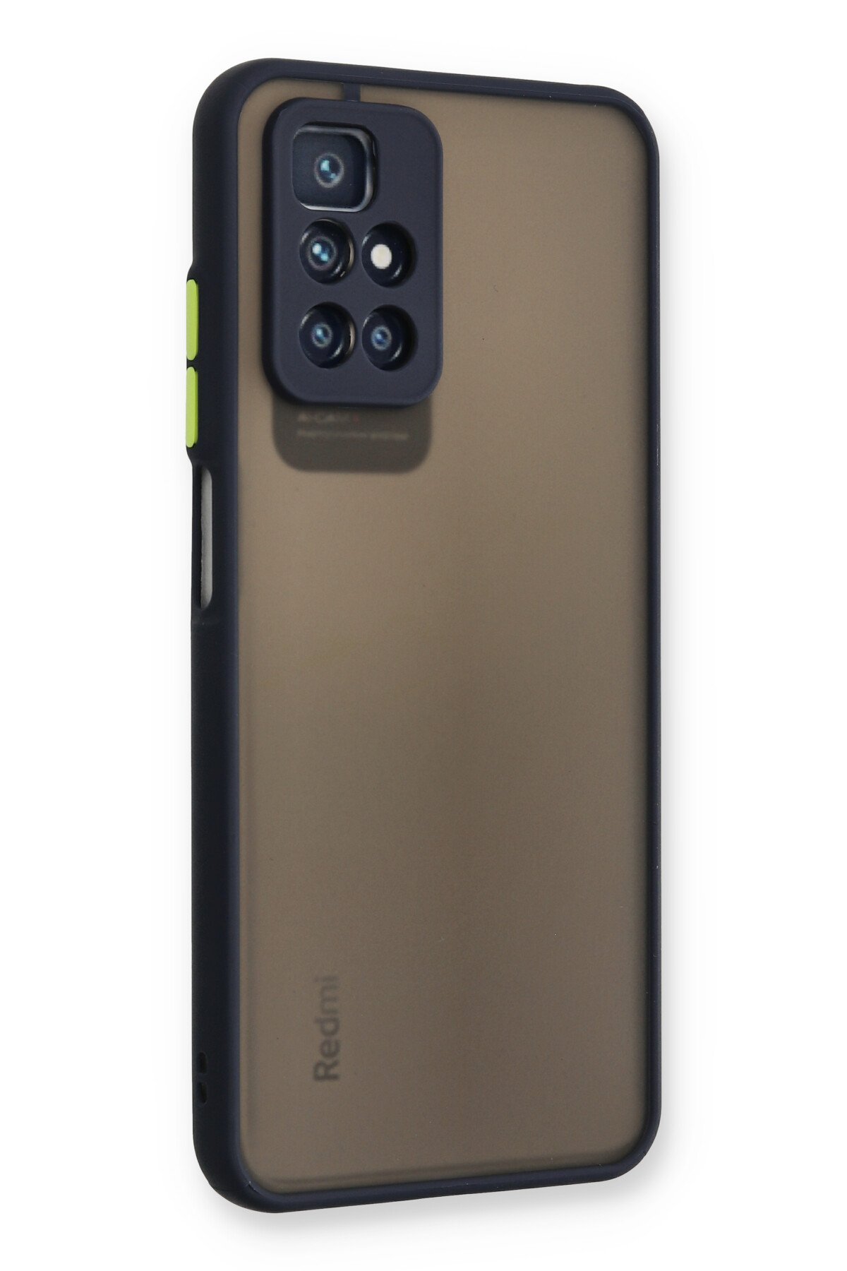 Newface Xiaomi Redmi Note 11 4G Kılıf Razer Lensli Silikon - Siyah