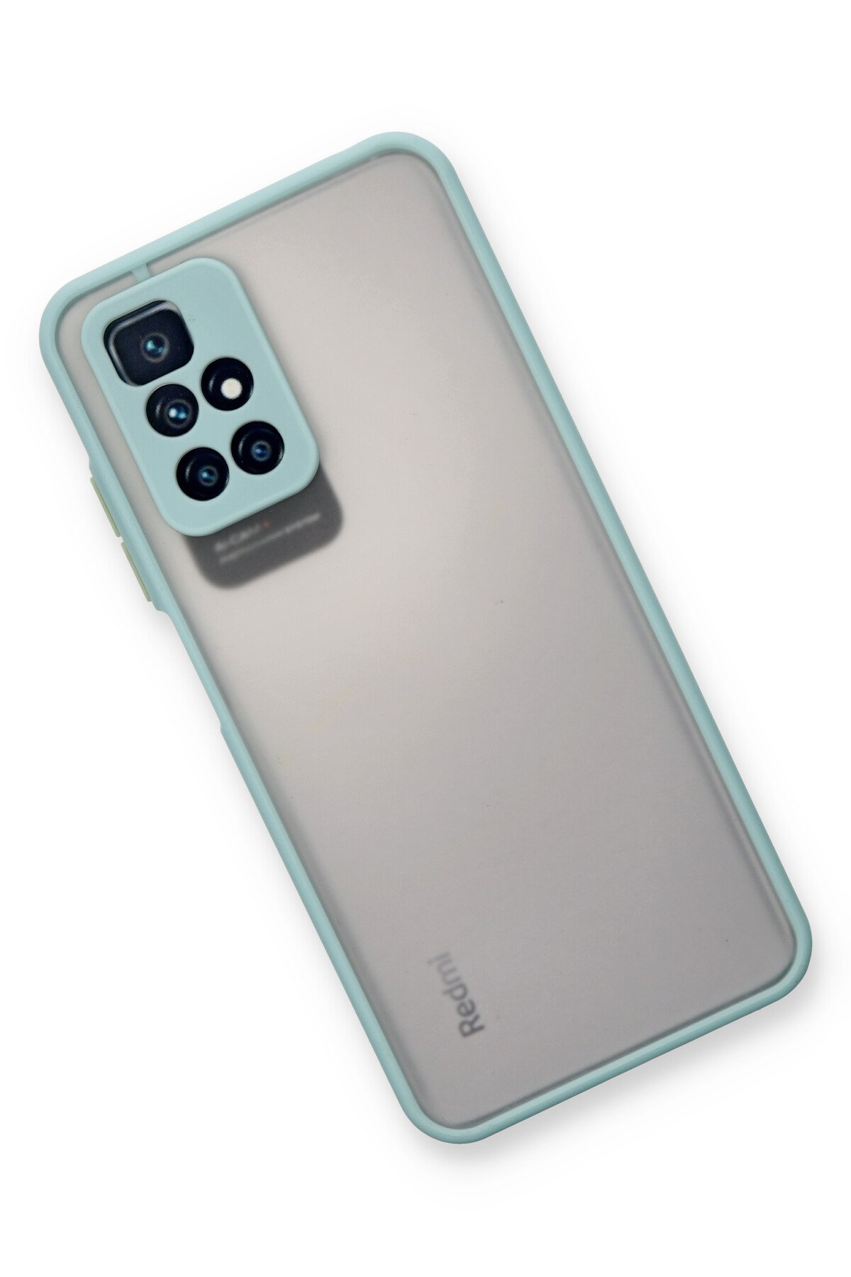 Newface Xiaomi Redmi Note 11 4G Kılıf Razer Lensli Silikon - Siyah