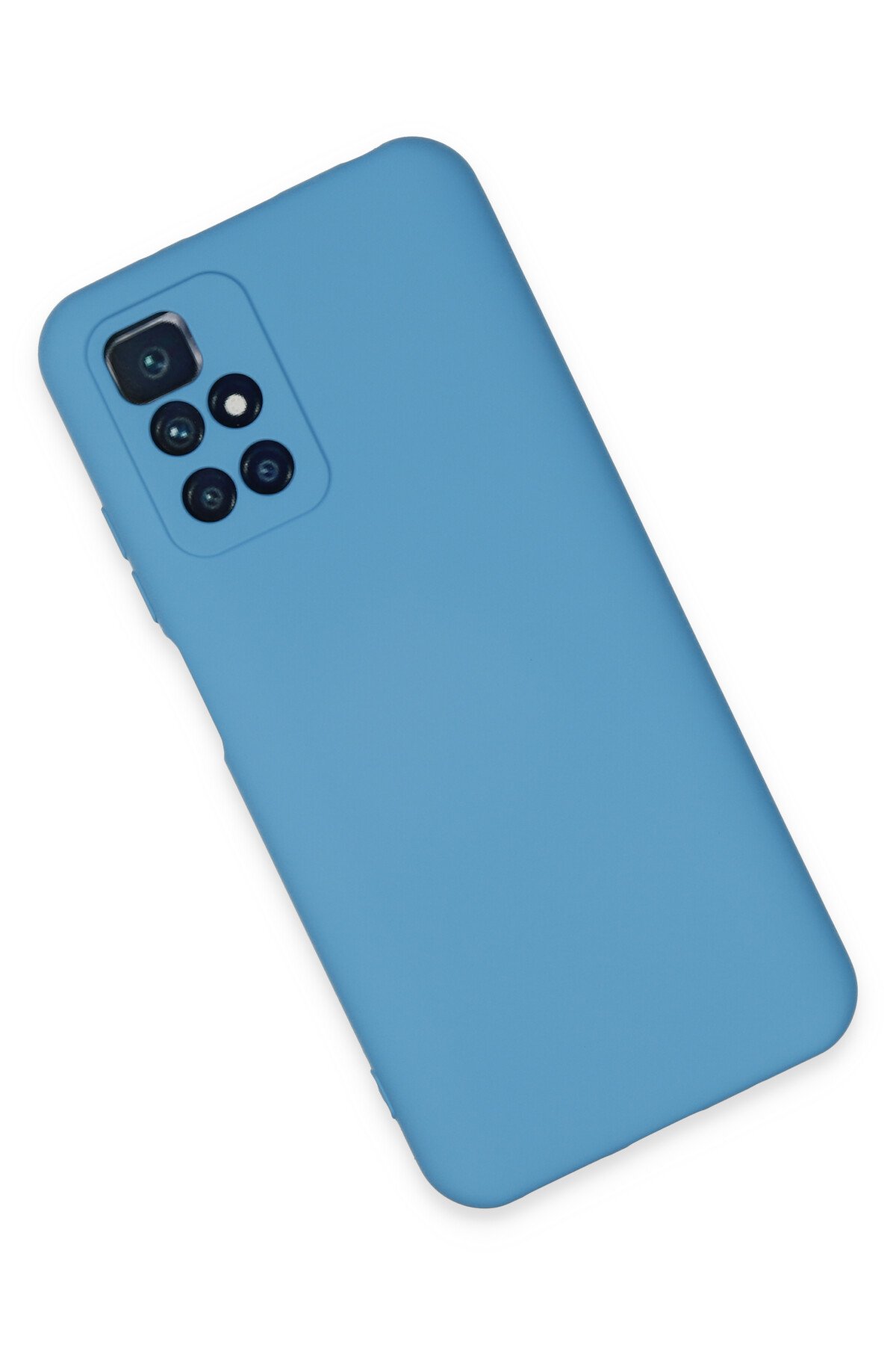 Newface Xiaomi Redmi Note 11 4G Kılıf Razer Lensli Silikon - Gümüş
