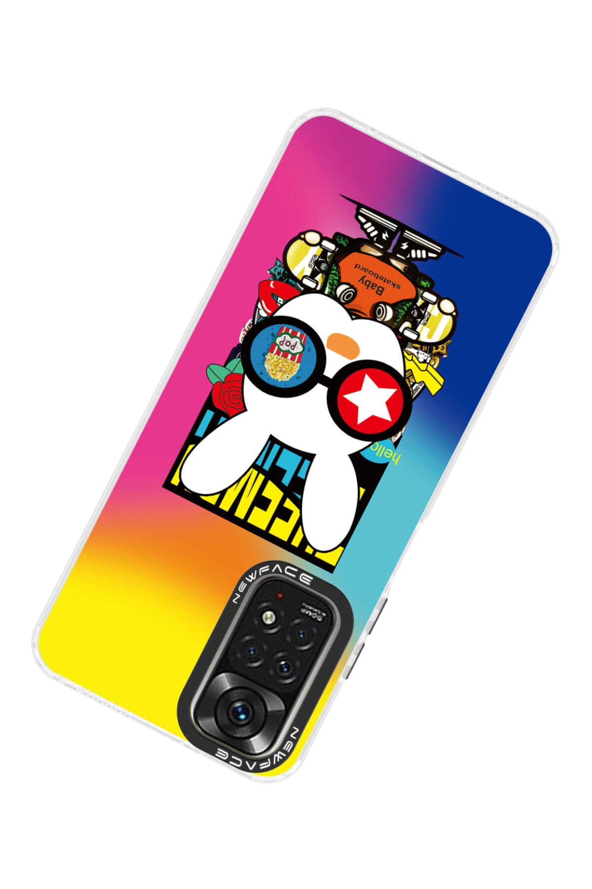 Newface Xiaomi Redmi Note 11 Kılıf Volet Silikon - Pembe