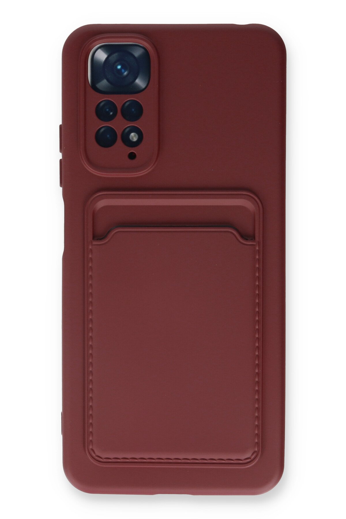 Newface Xiaomi Redmi Note 11 Kılıf Kelvin Kartvizitli Silikon - Siyah