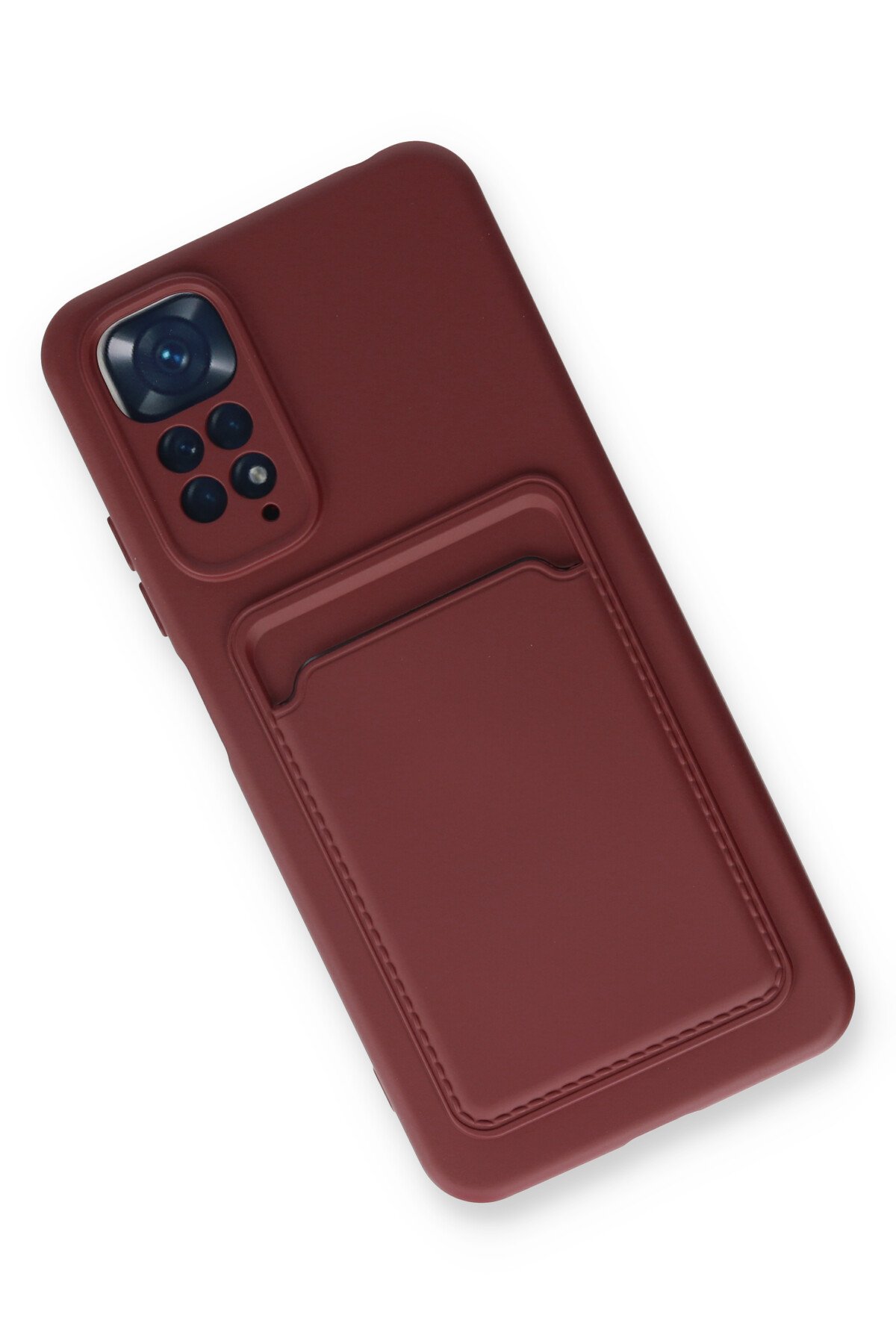 Newface Xiaomi Redmi Note 11 Kılıf Kelvin Kartvizitli Silikon - Siyah