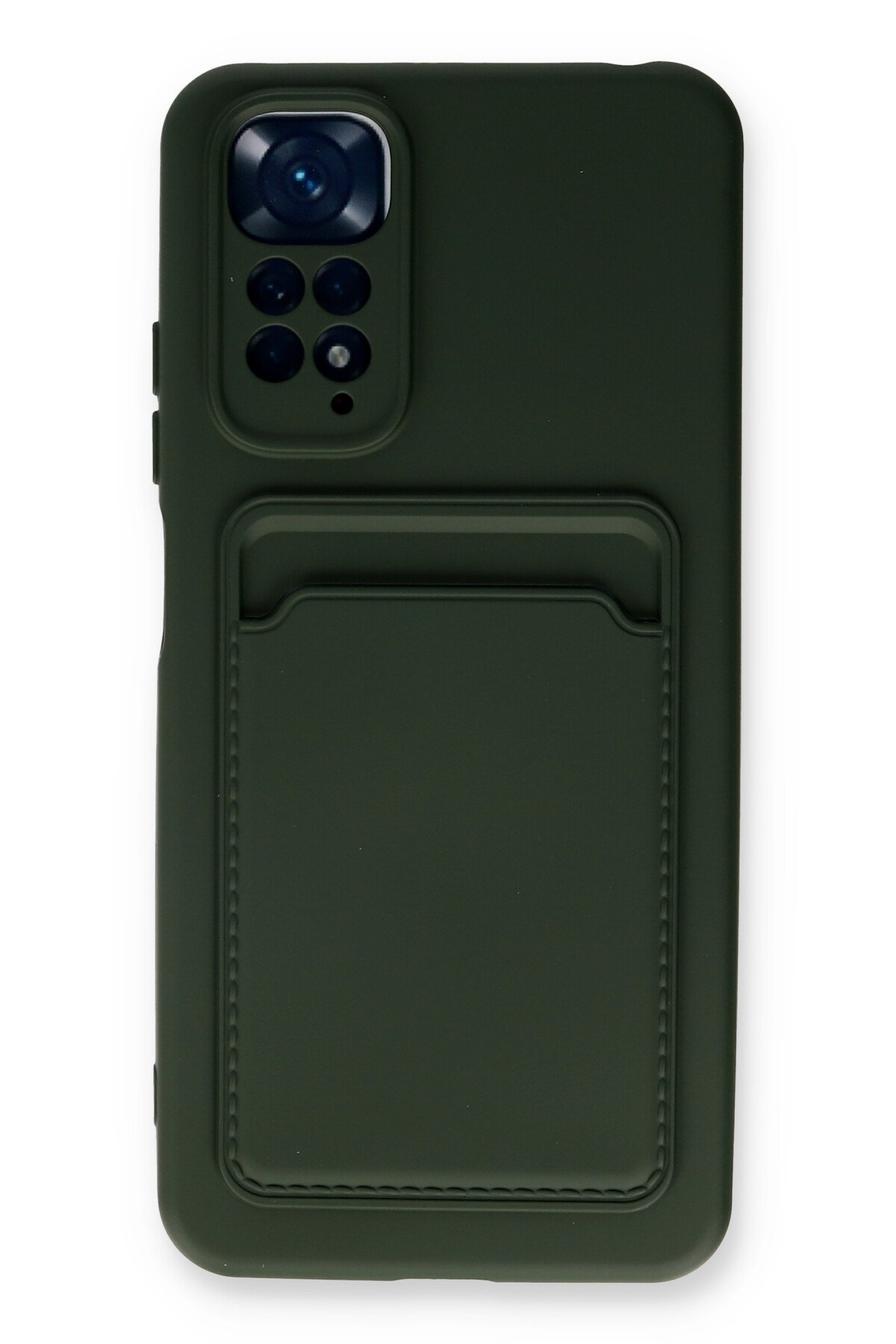 Newface Xiaomi Redmi Note 11 Kılıf Volet Silikon - Siyah
