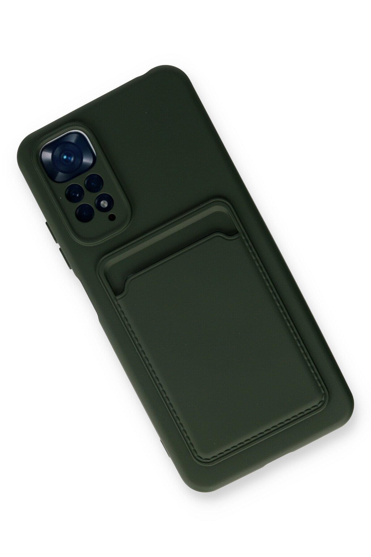 Newface Xiaomi Redmi Note 11 Kılıf Volet Silikon - Siyah