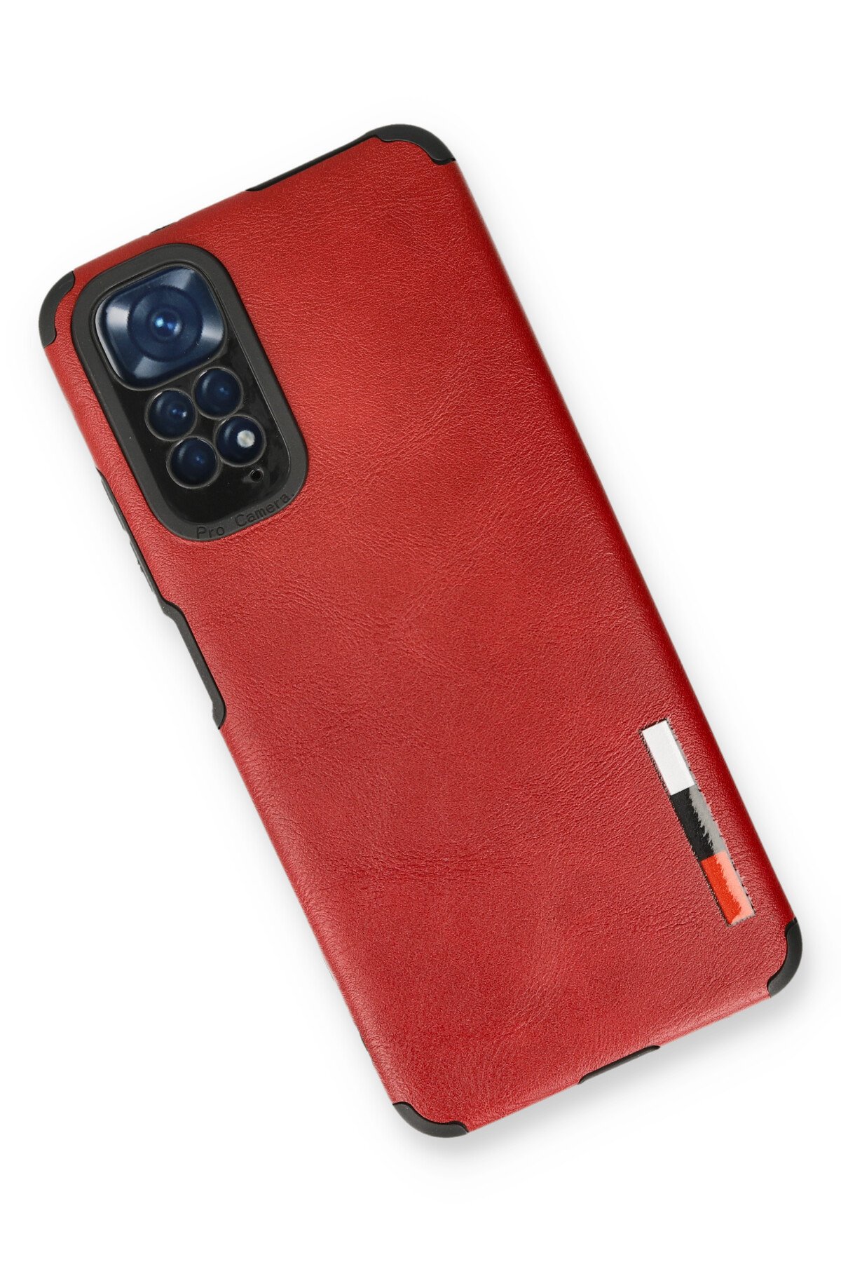 Newface Xiaomi Redmi Note 11 Kılıf Sofya Yüzüklü Silikon Kapak - Kırmızı