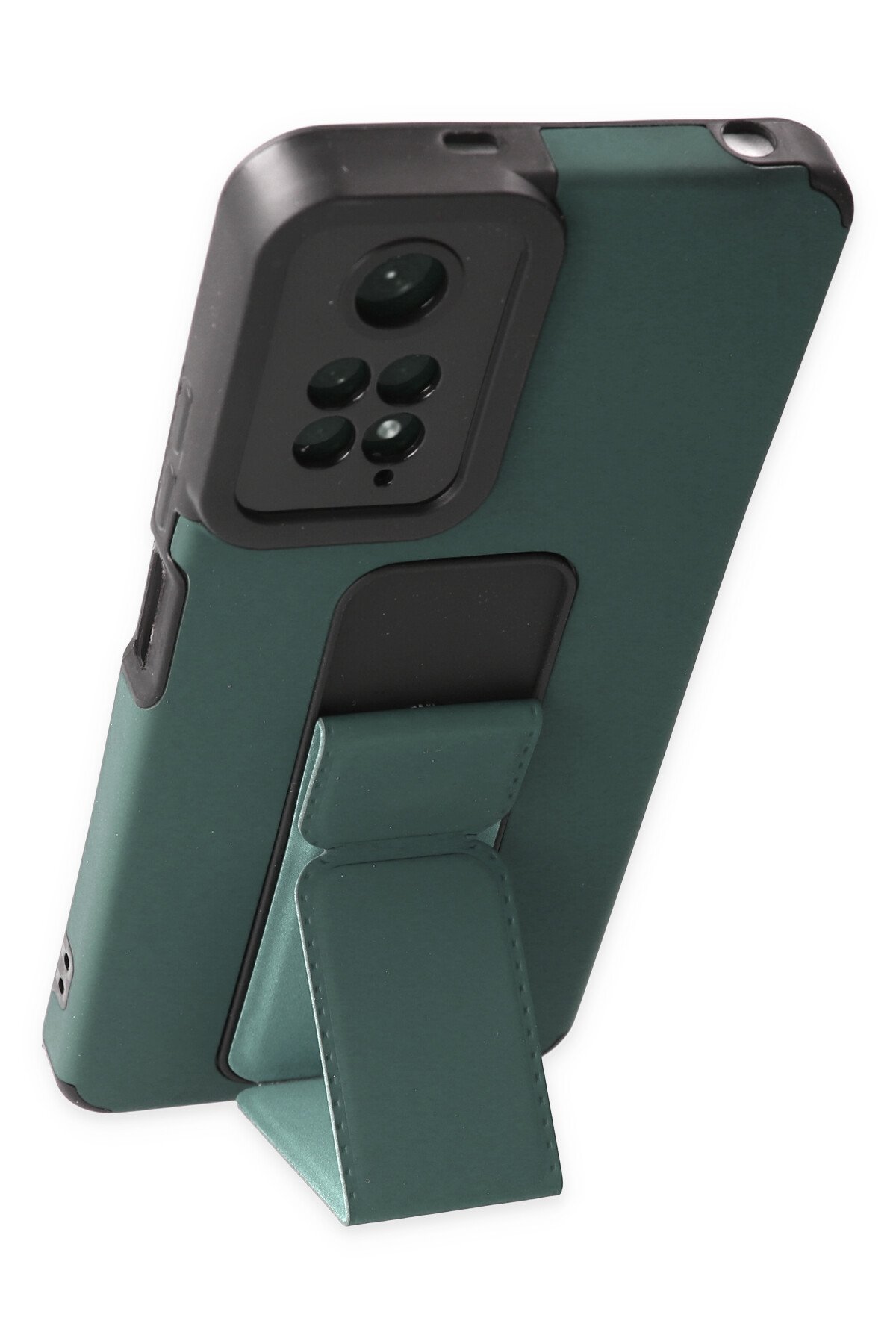 Newface Xiaomi Redmi Note 11 Kılıf Sofya Yüzüklü Silikon Kapak - Gold