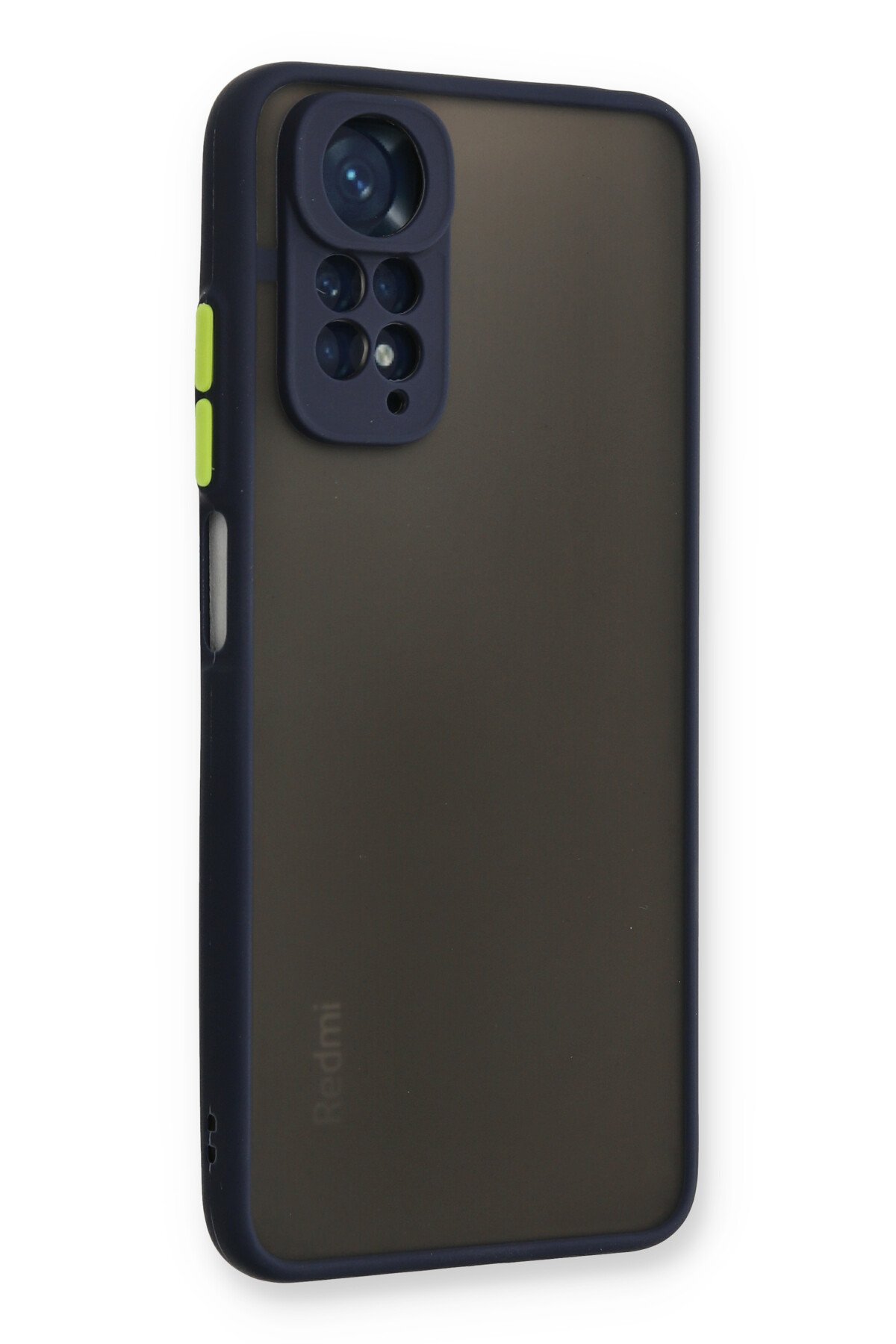 Newface Xiaomi Redmi Note 11 Kılıf Palm Buzlu Kamera Sürgülü Silikon - Kırmızı