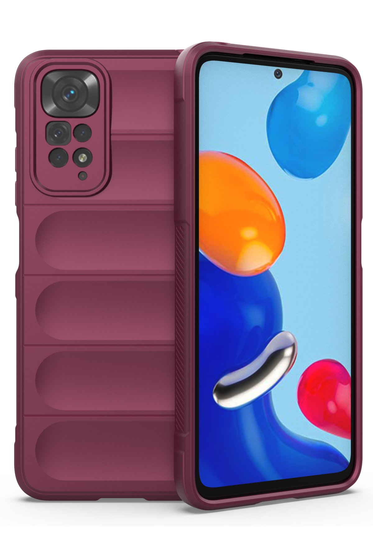 Newface Xiaomi Redmi Note 11 Kılıf Razer Lensli Silikon - Yeşil