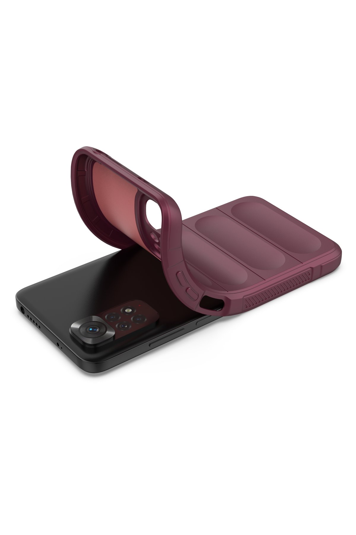 Newface Xiaomi Redmi Note 11 Kılıf Razer Lensli Silikon - Yeşil