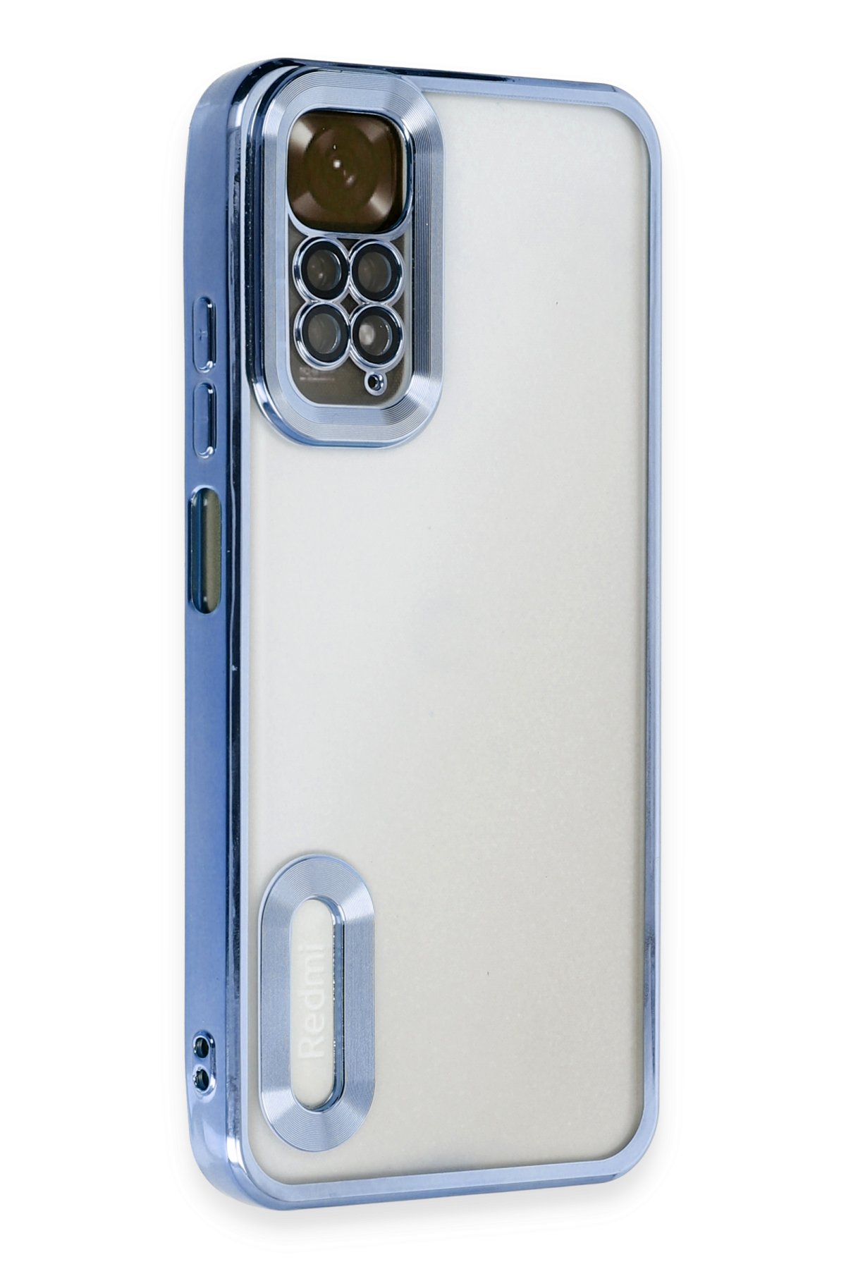 Newface Xiaomi Redmi Note 11 Kılıf Montreal Yüzüklü Silikon Kapak - Sarı
