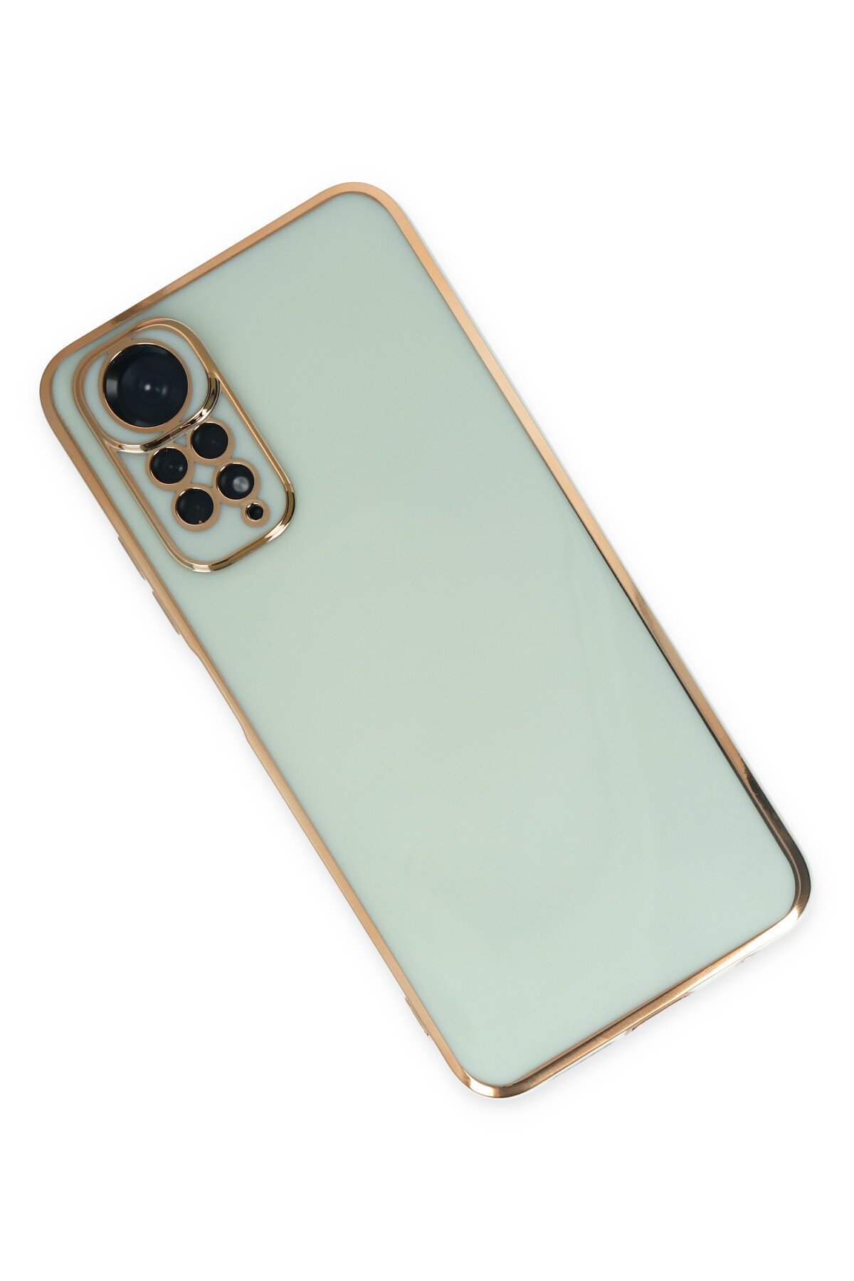 Newface Xiaomi Redmi Note 11 Kılıf Razer Lensli Silikon - Açık Mavi