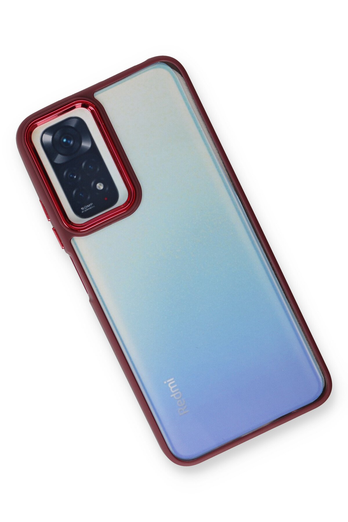 Newface Xiaomi Redmi Note 11 Pro Kılıf Montreal Silikon Kapak - Kırmızı