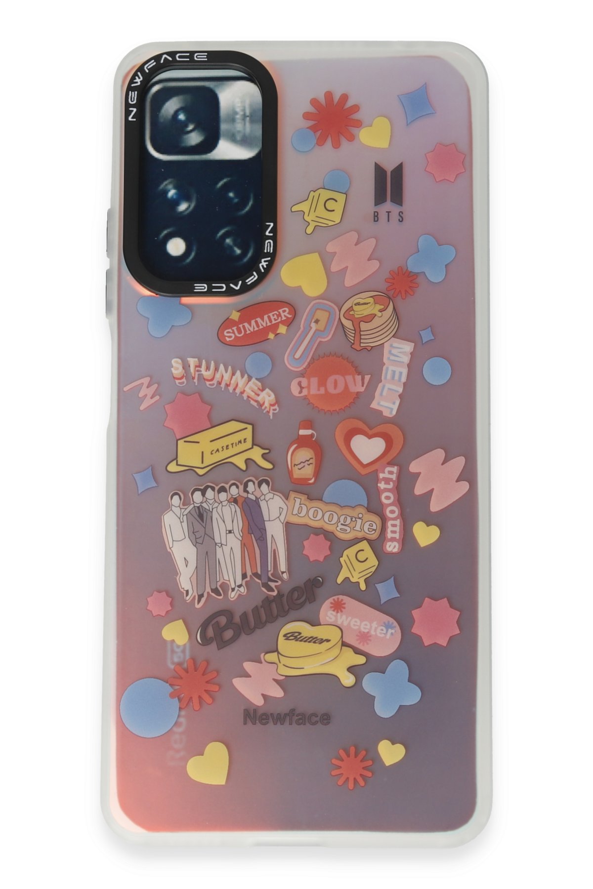 Newface Xiaomi Redmi Note 11 Pro Kılıf Sweet Desenli Silikon Kapak - Pembe