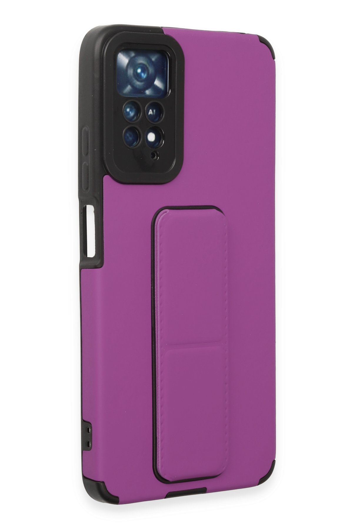 Newface Xiaomi Redmi Note 11 Pro Kılıf Nano içi Kadife Silikon - Kırmızı