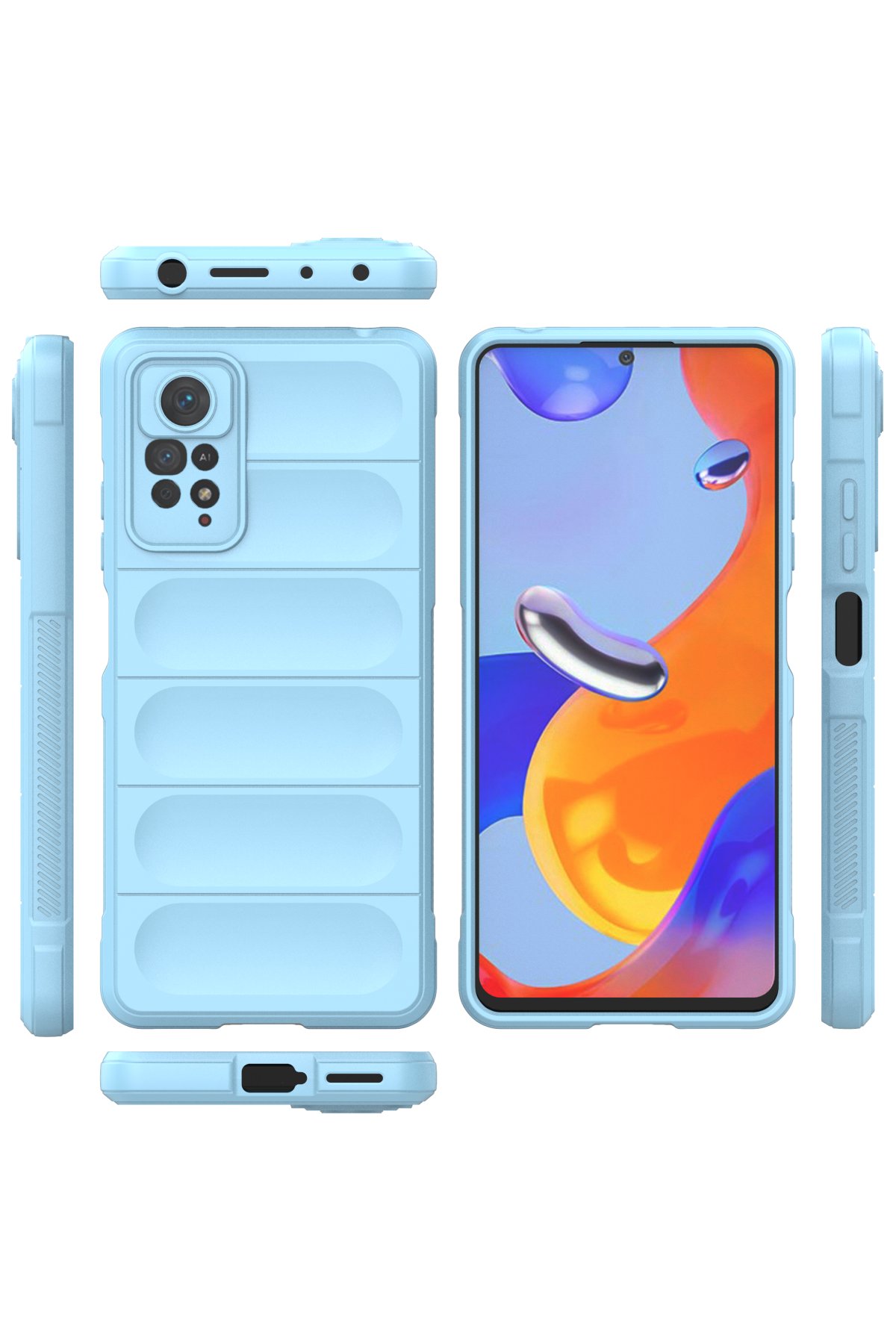 Newface Xiaomi Redmi Note 11 Pro Kılıf Volet Silikon - Pembe