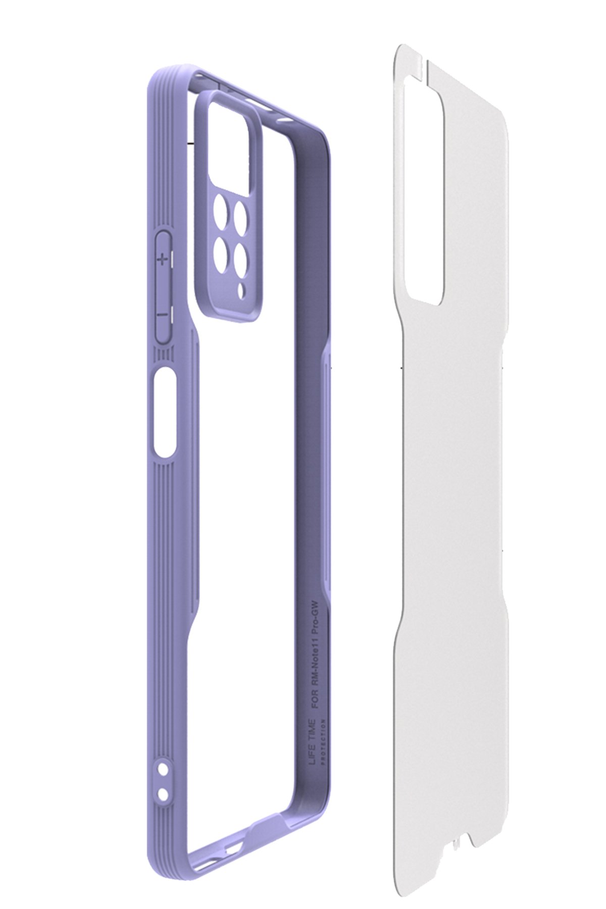 Newface Xiaomi Redmi Note 11 Pro Kılıf Nano içi Kadife Silikon - Gri