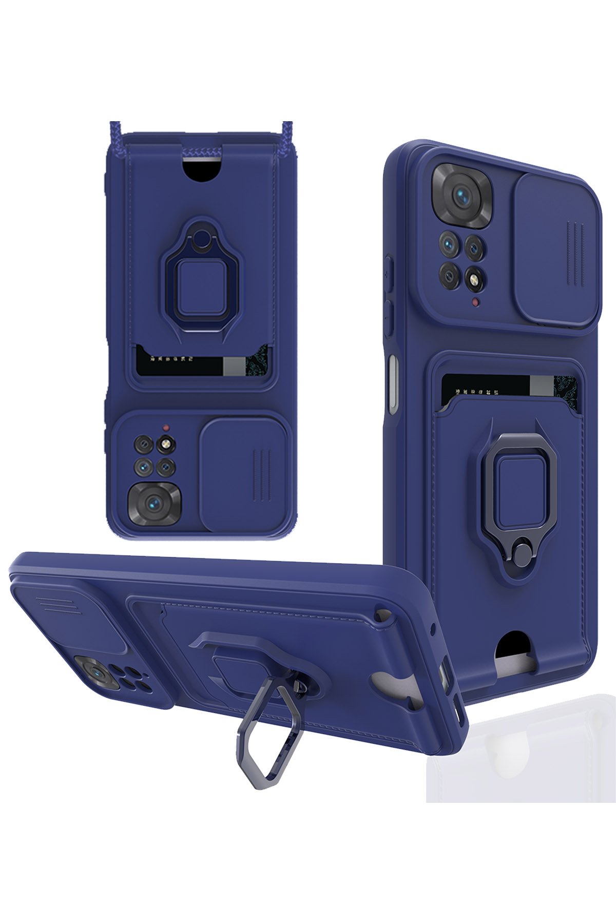 Newface Xiaomi Redmi Note 11 Pro Kılıf Flip Cover - Lacivert