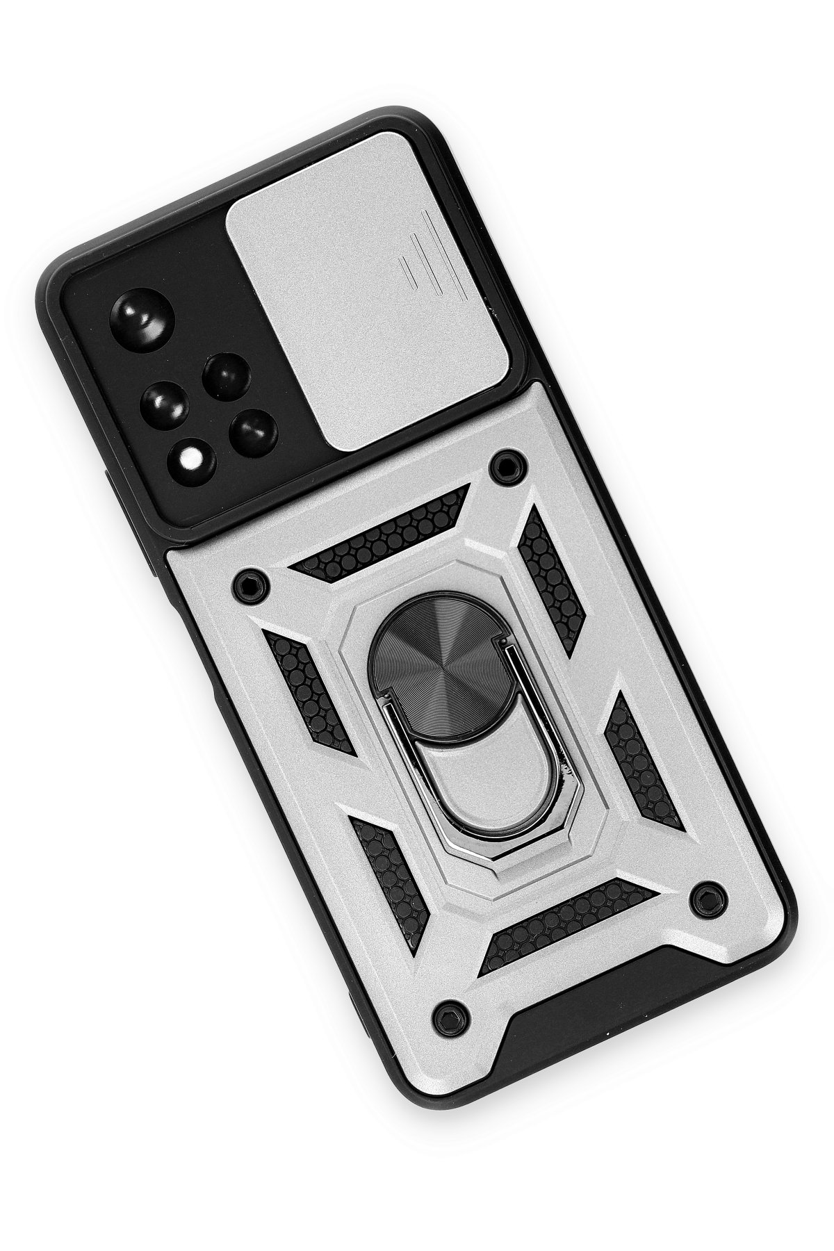 Newface Xiaomi Redmi Note 11 Pro Plus 5G Kılıf Palm Buzlu Kamera Sürgülü Silikon - Sarı