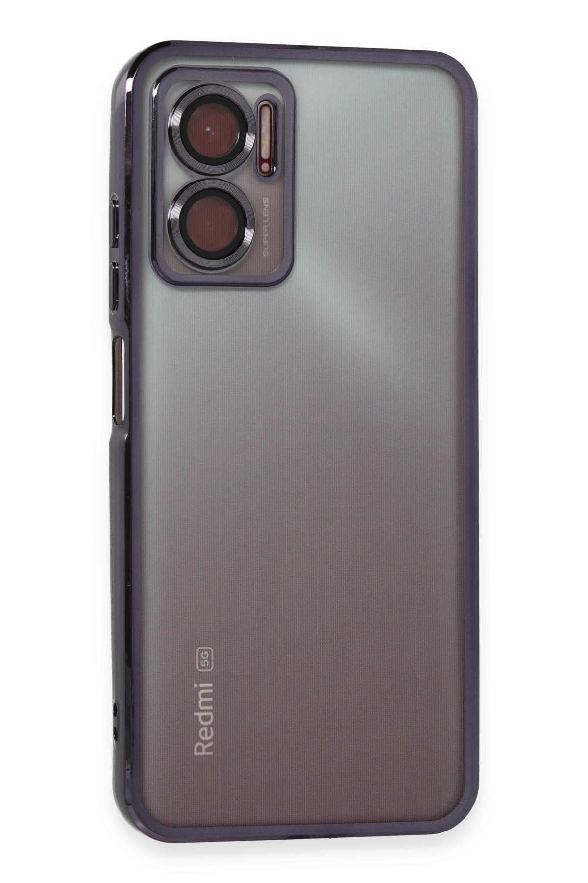 Newface Xiaomi Redmi Note 11E Kılıf Razer Lensli Silikon - Siyah