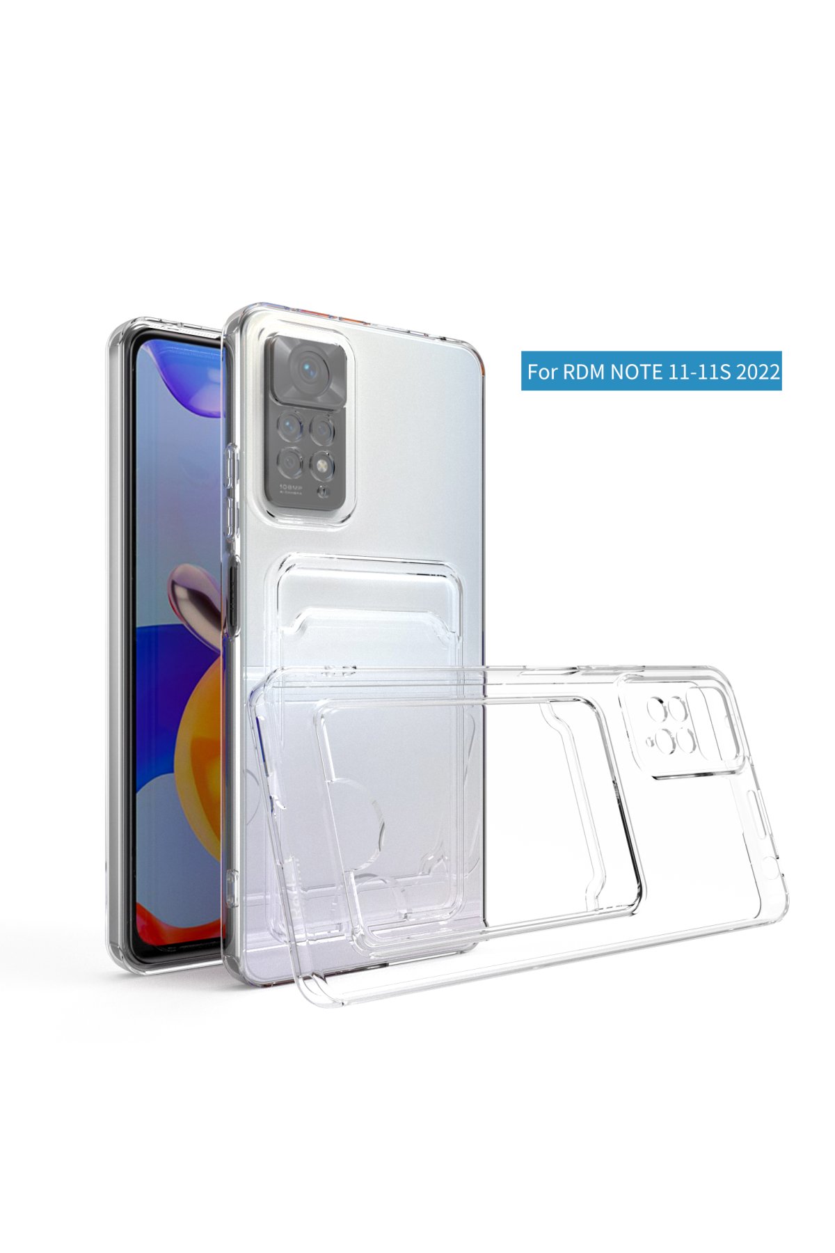 Newface Xiaomi Redmi Note 11S Kılıf Zuma Kartvizitli Yüzüklü Silikon - Lacivert