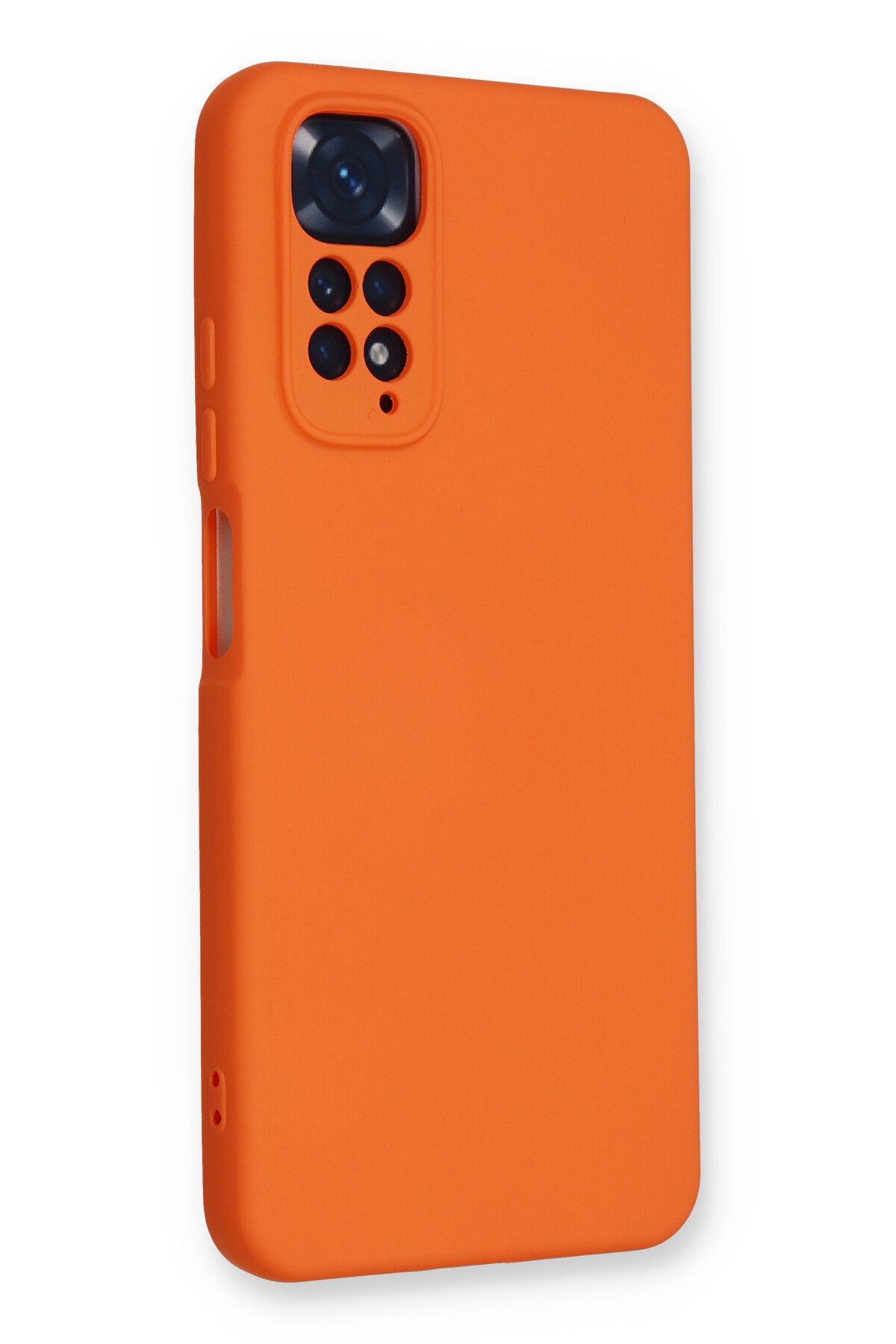Newface Xiaomi Redmi Note 11S Kılıf Pars Lens Yüzüklü Silikon - Kırmızı