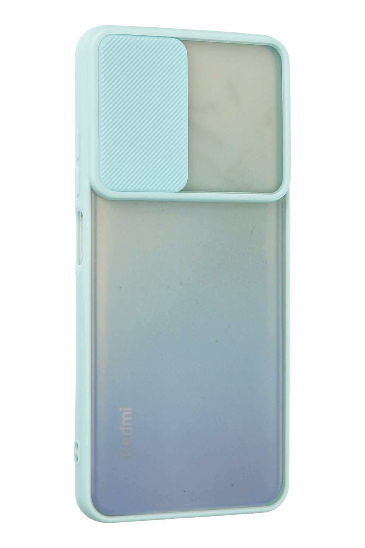 Newface Xiaomi Redmi Note 11S Kılıf Palm Buzlu Kamera Sürgülü Silikon - Turkuaz