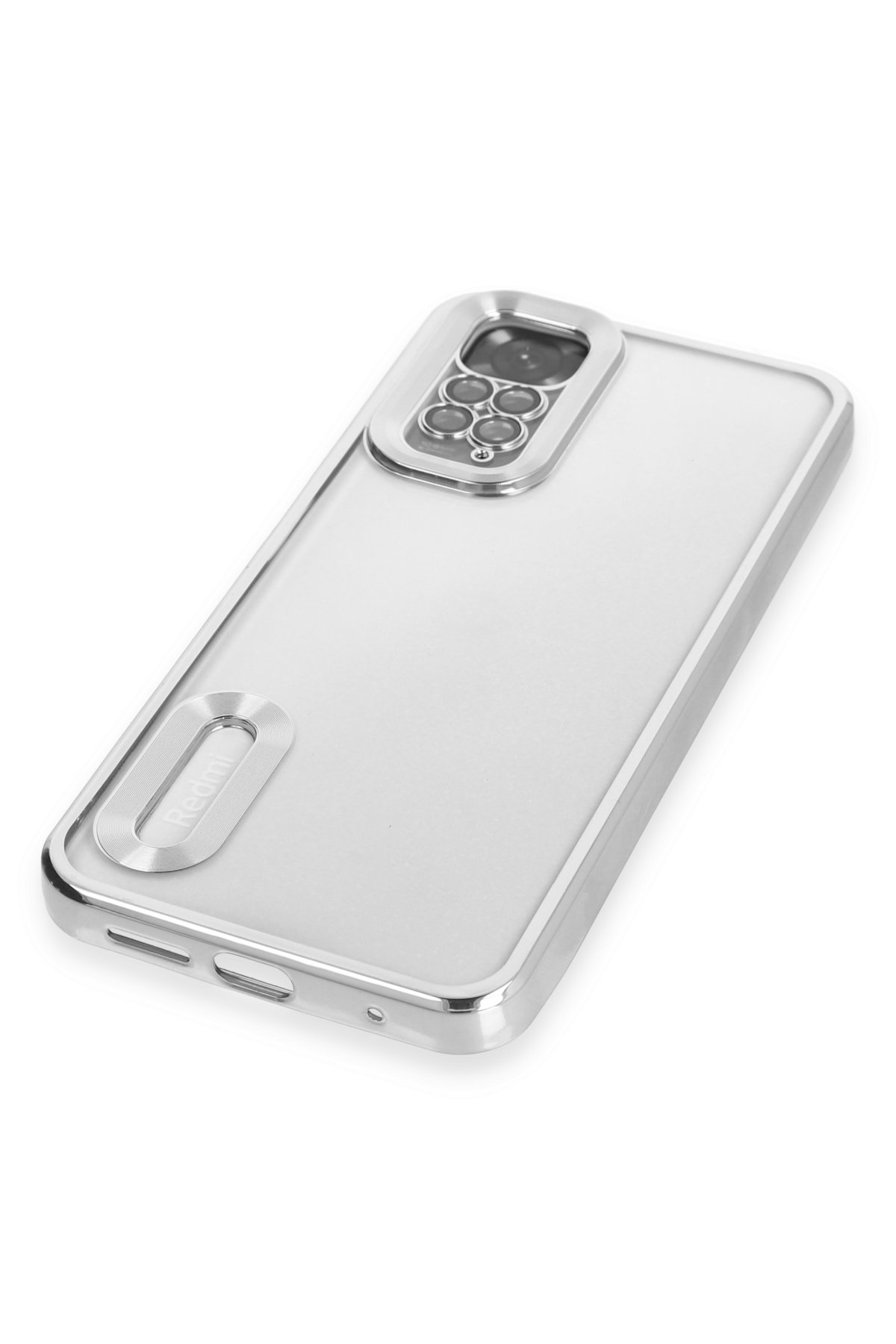 Newface Xiaomi Redmi Note 11S Kılıf Mega Standlı Silikon - Siyah