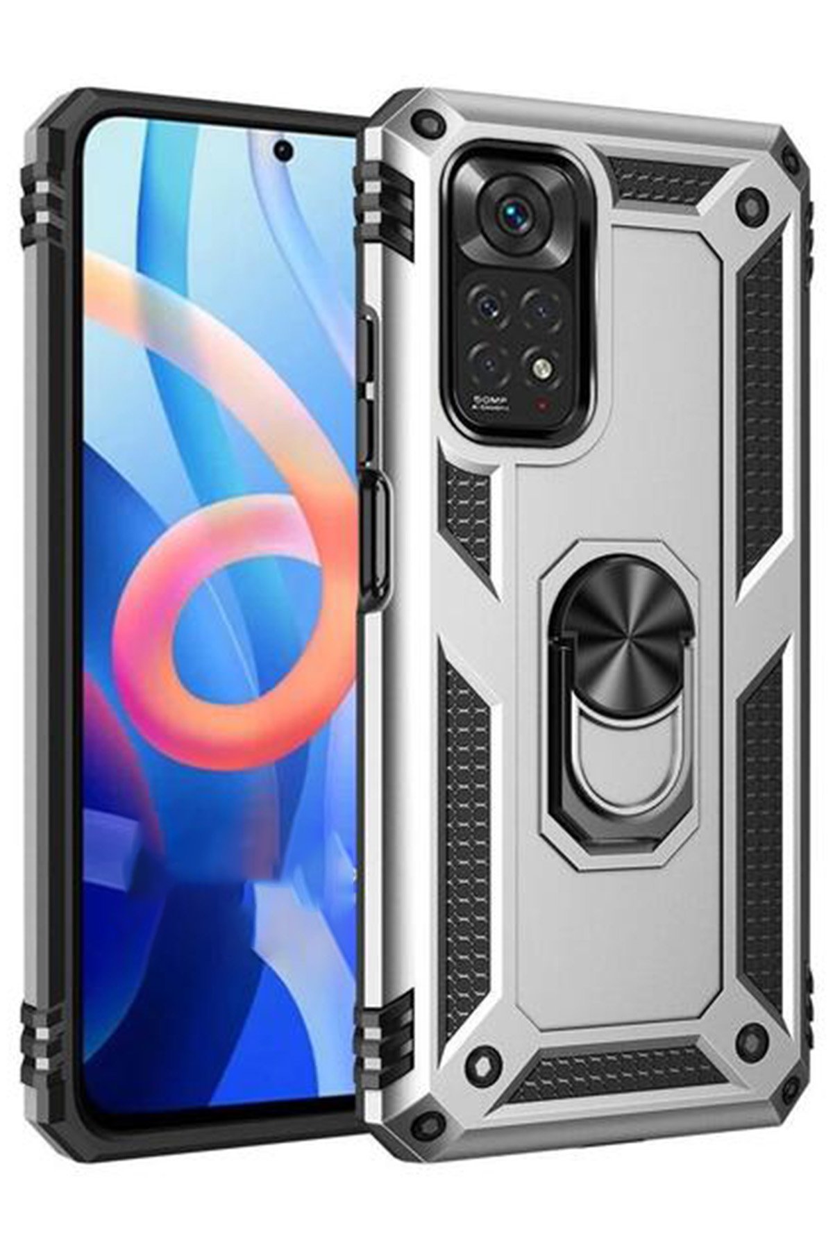 Newface Xiaomi Redmi Note 11S Kılıf Elegant Kapak - Lacivert