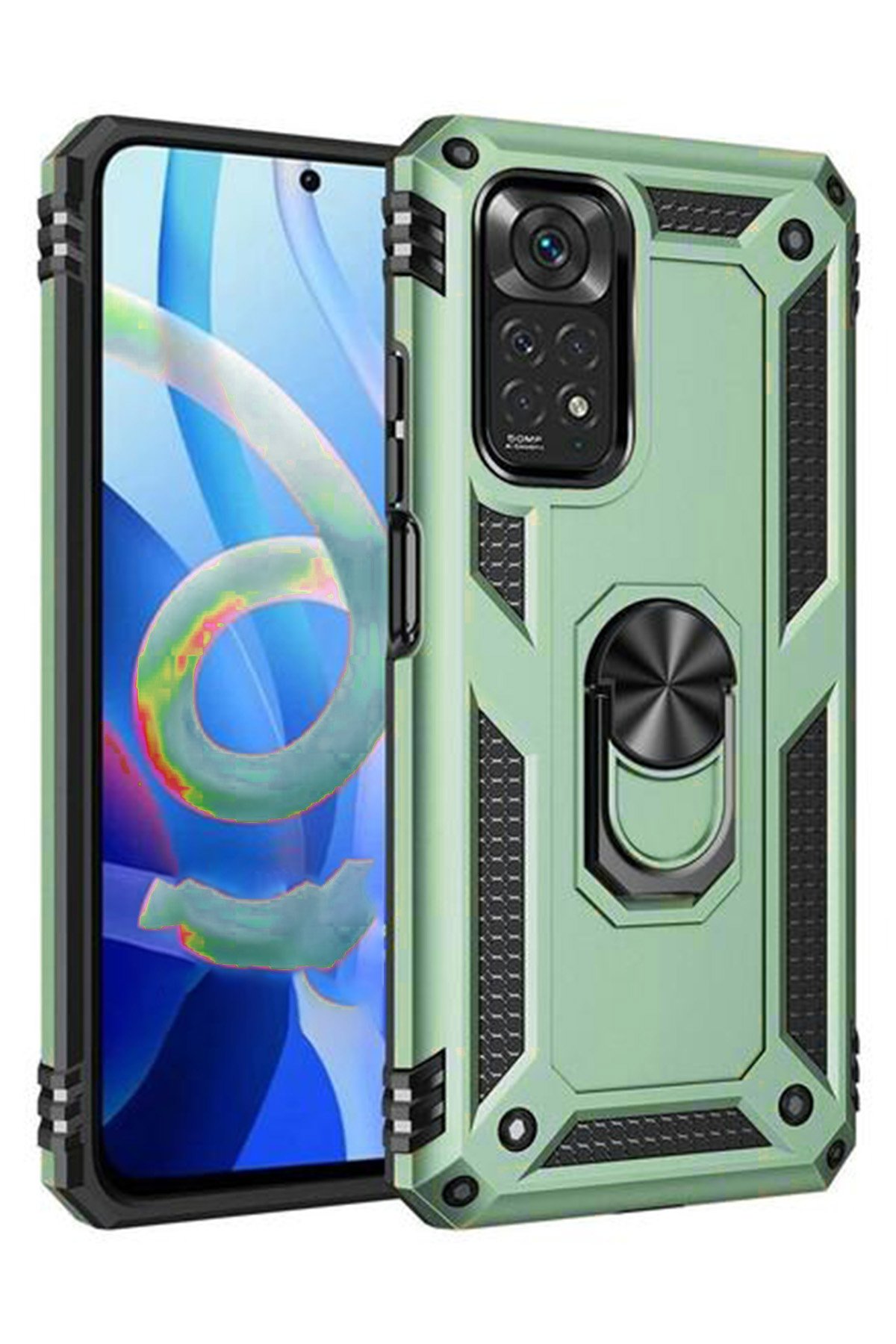 Newface Xiaomi Redmi Note 11S Kılıf Sweet Desenli Silikon Kapak - Açık Mavi