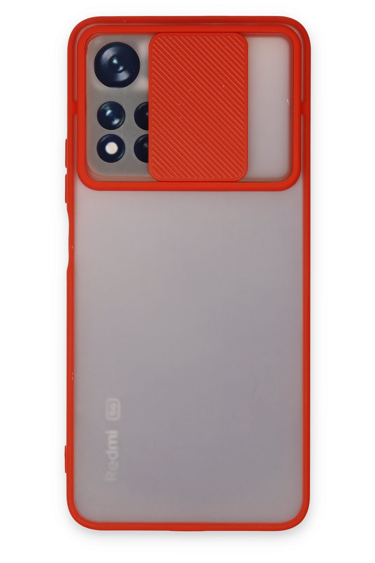 Newface Xiaomi Poco M4 Pro 5G Kılıf Palm Buzlu Kamera Sürgülü Silikon - Lila