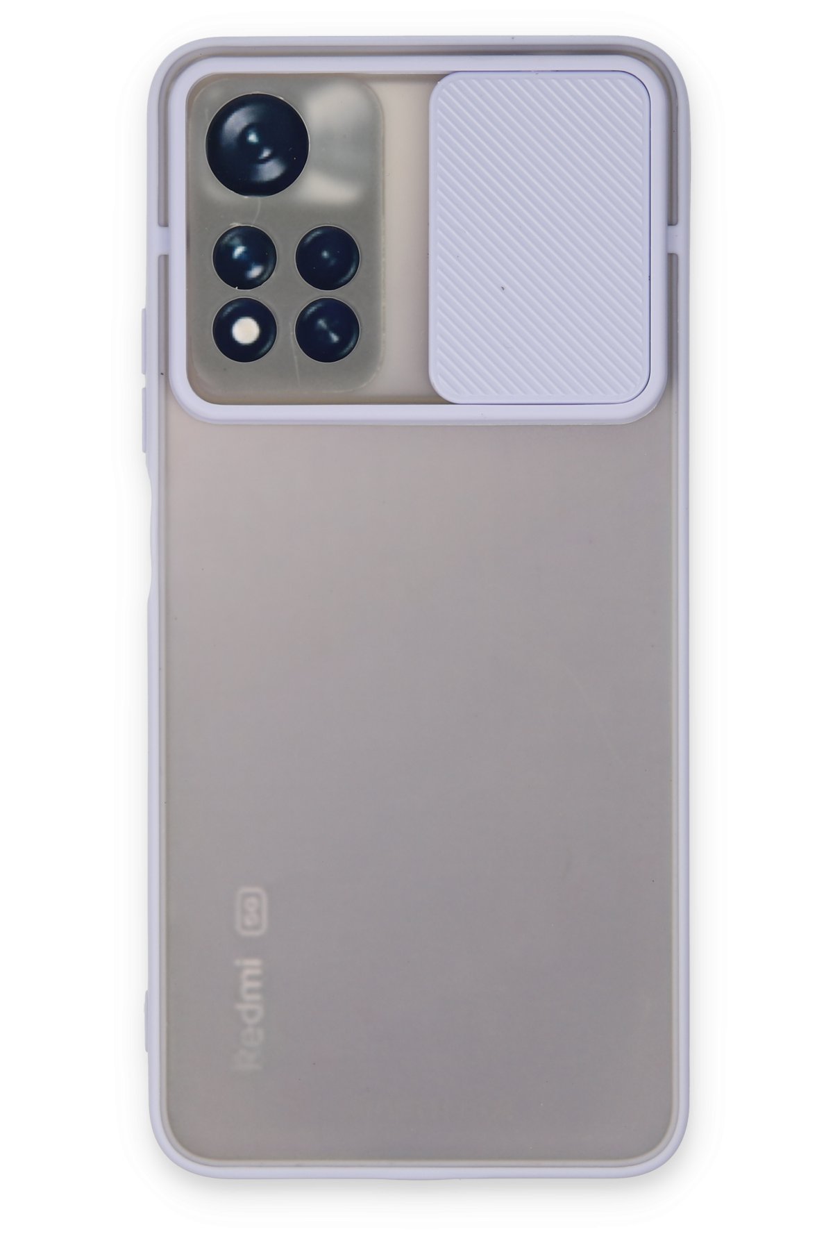 Newface Xiaomi Poco M4 Pro 5G Kılıf Palm Buzlu Kamera Sürgülü Silikon - Pembe