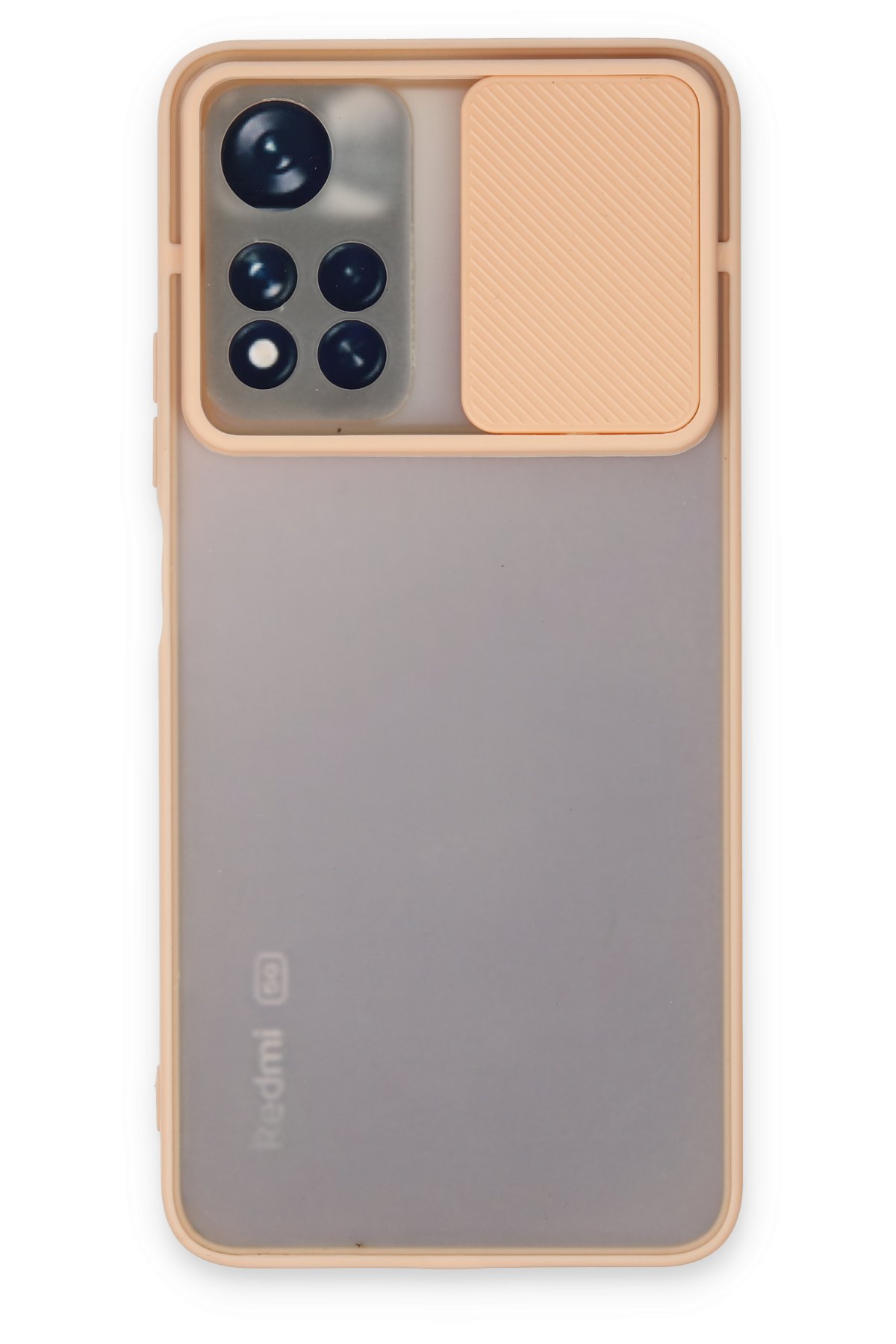 Newface Xiaomi Poco M4 Pro 5G Kılıf Pars Lens Yüzüklü Silikon - Gümüş