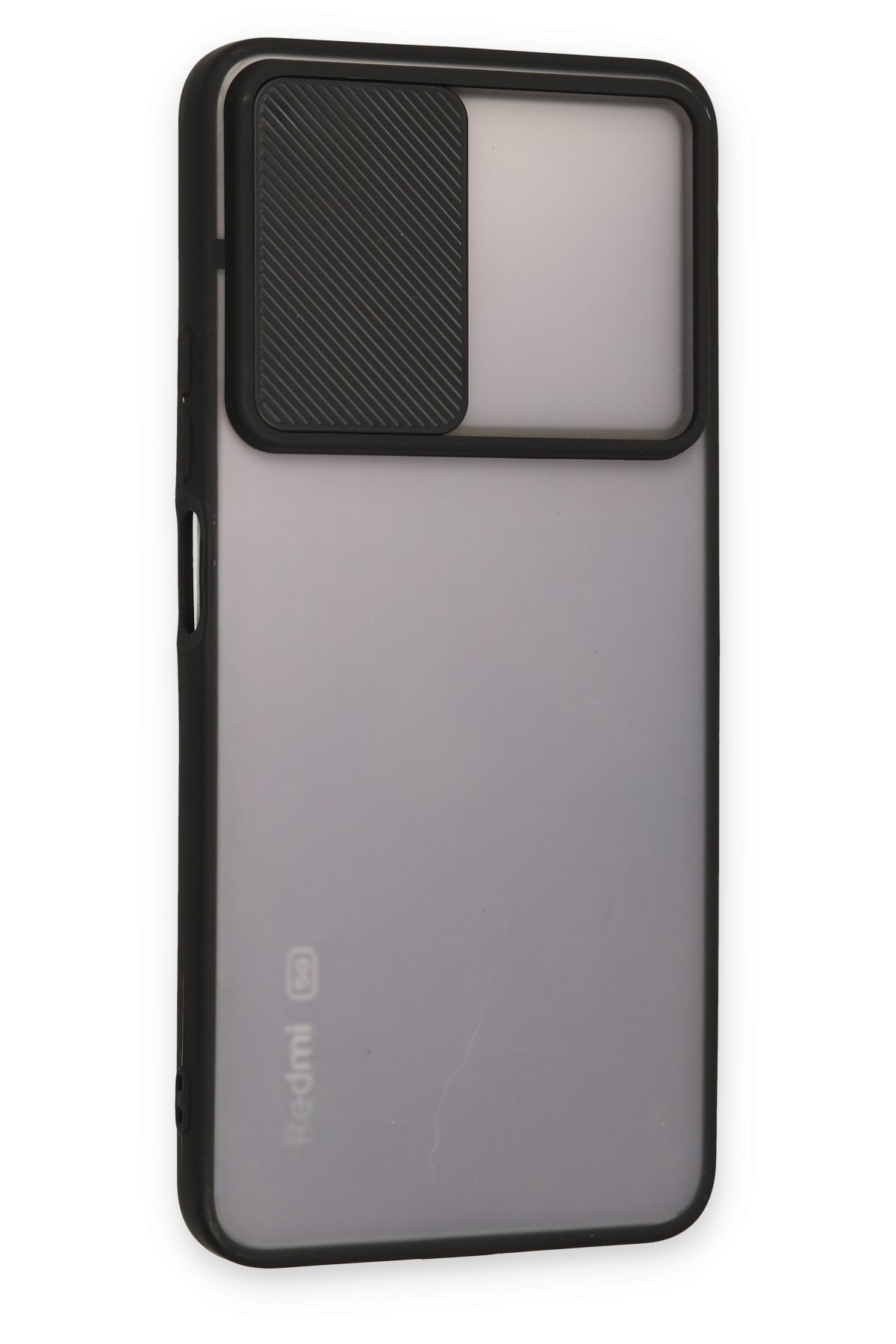 Newface Xiaomi Poco M4 Pro 5G Kılıf Pars Lens Yüzüklü Silikon - Siyah