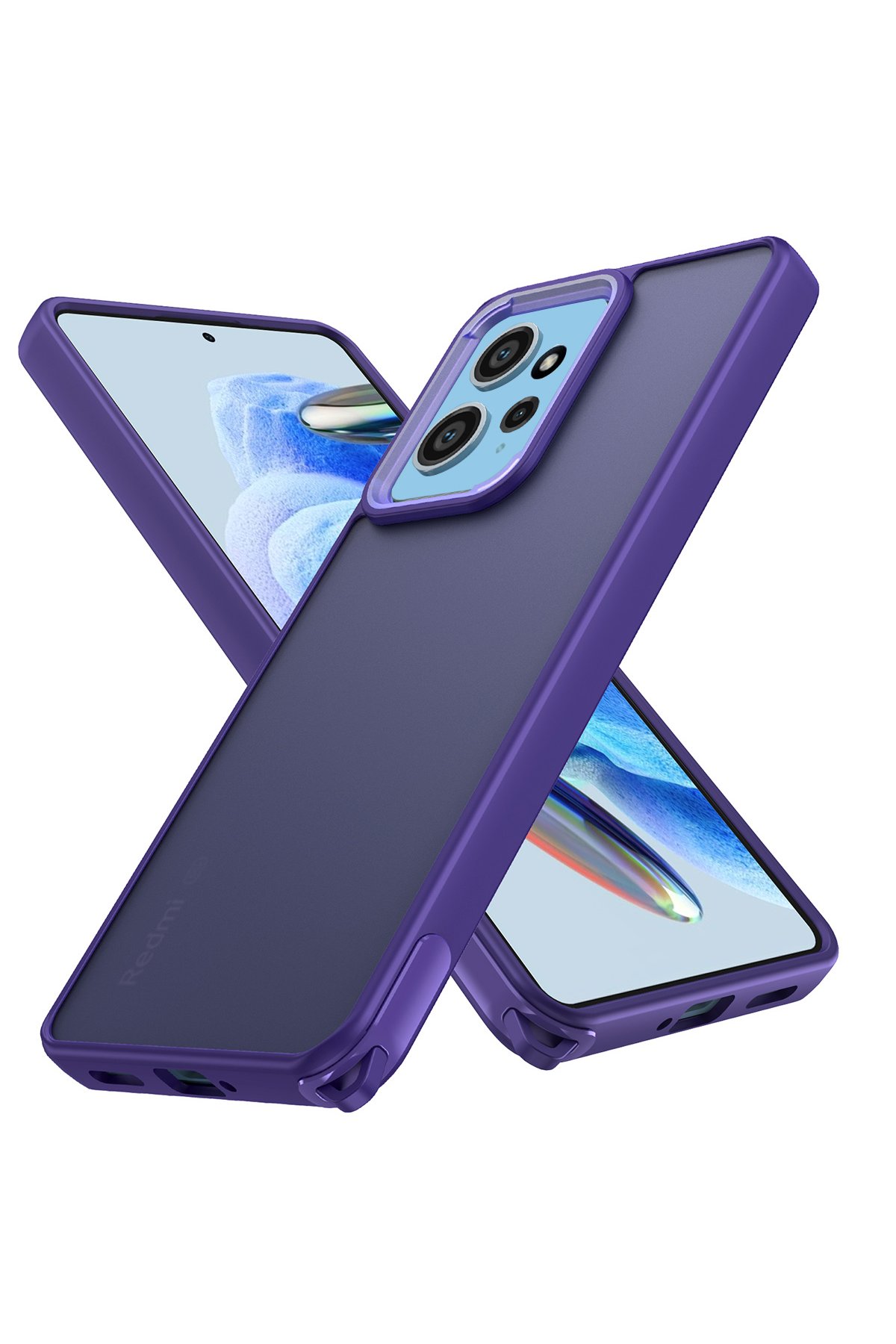 Newface Xiaomi Redmi Note 12 4G Kılıf Zuma Kartvizitli Yüzüklü Silikon - Pembe