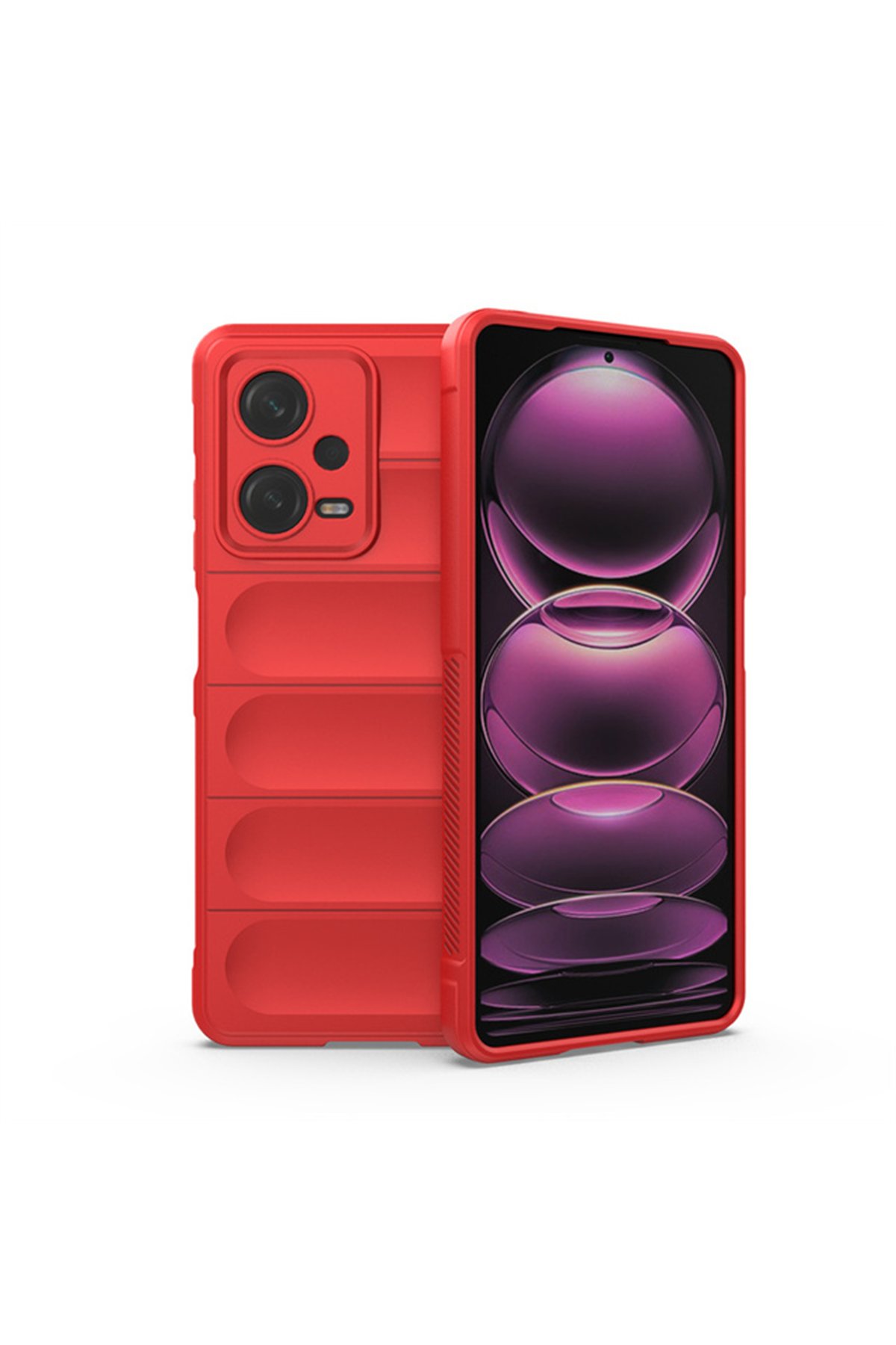 Newface Xiaomi Redmi Note 12 4G Kılıf Esila Silikon - Kırmızı