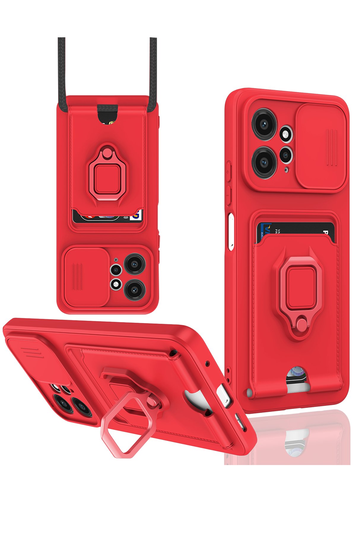 Newface Xiaomi Redmi Note 12 4G Kılıf Platin Silikon - Siyah