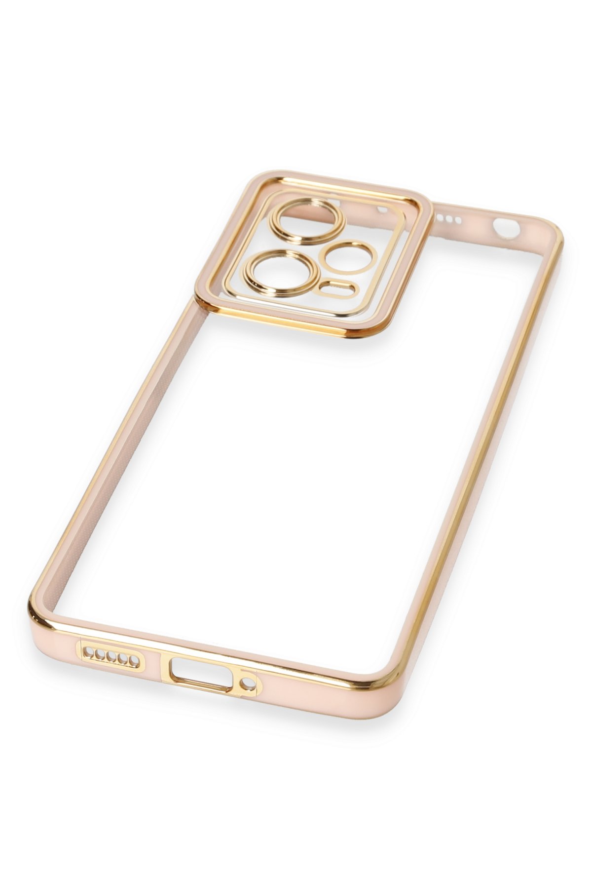 Newface Xiaomi Redmi Note 12 5G Kılıf Razer Lensli Silikon - Siyah