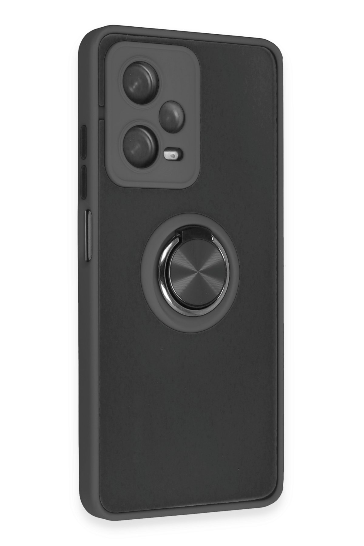 Newface Xiaomi Redmi Note 12 5G Kılıf Montreal Yüzüklü Silikon Kapak - Yeşil