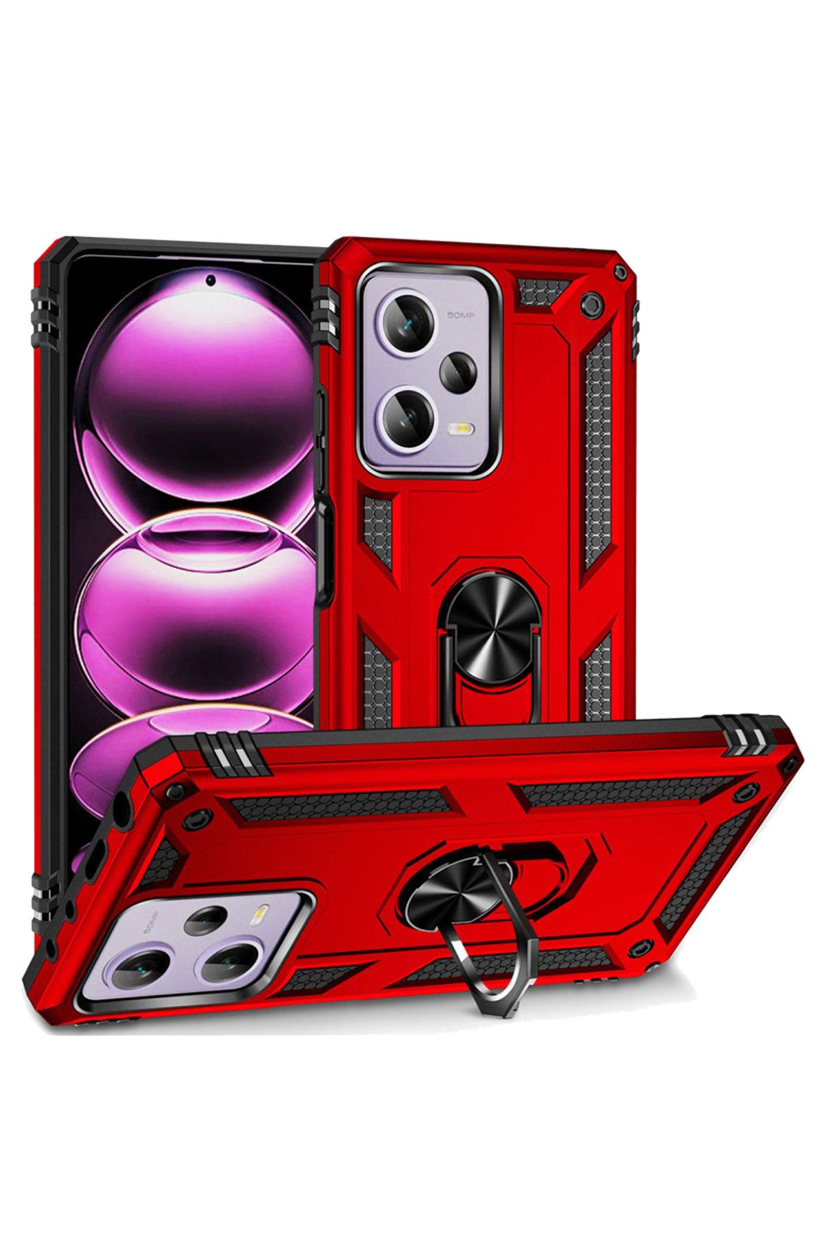 Newface Xiaomi Redmi Note 12 5G Kılıf Razer Lensli Silikon - Yeşil