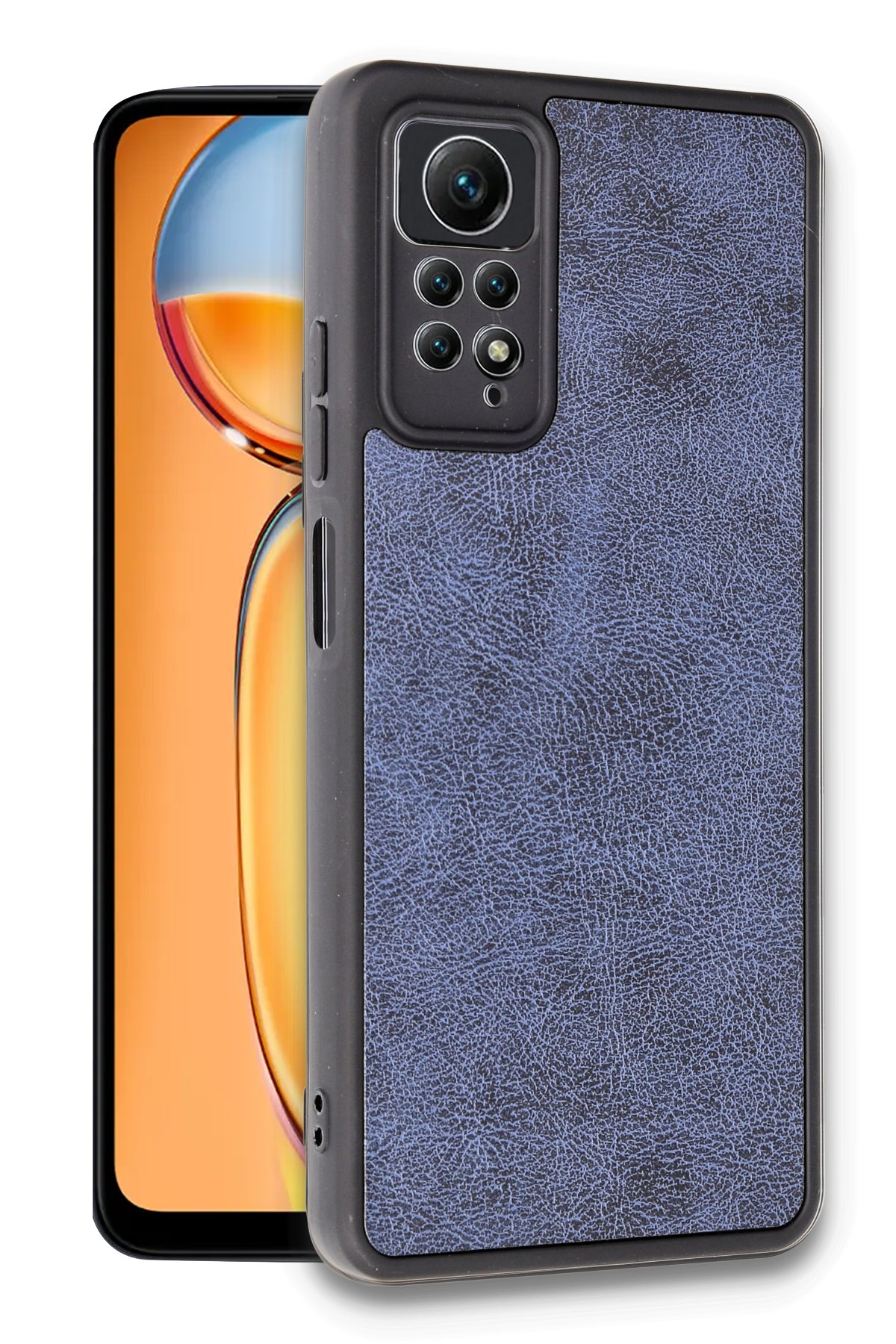 Newface Xiaomi Redmi Note 12 Pro 4G Kılıf Razer Lensli Silikon - Mor