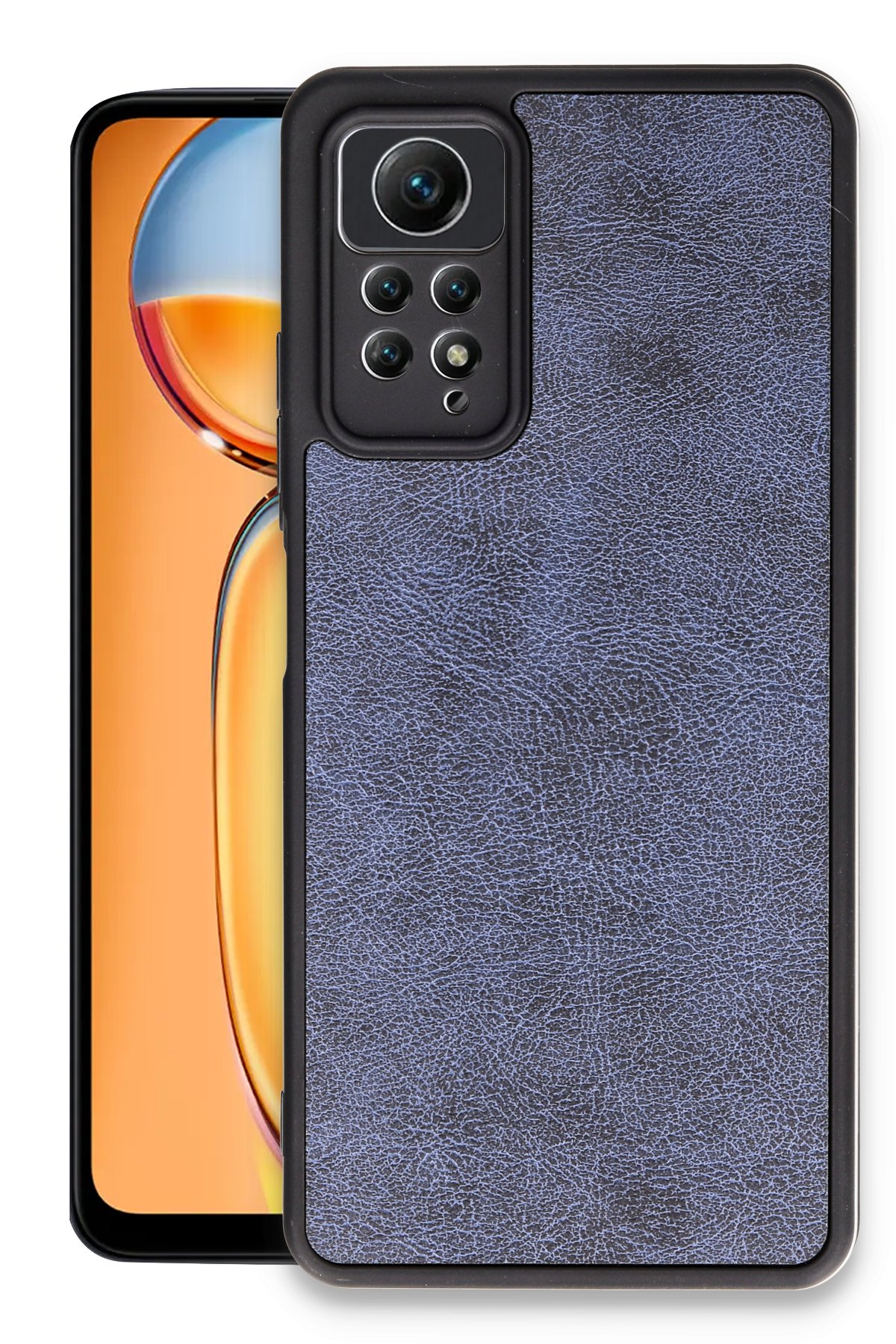 Newface Xiaomi Redmi Note 12 Pro 4G Kılıf Razer Lensli Silikon - Mor