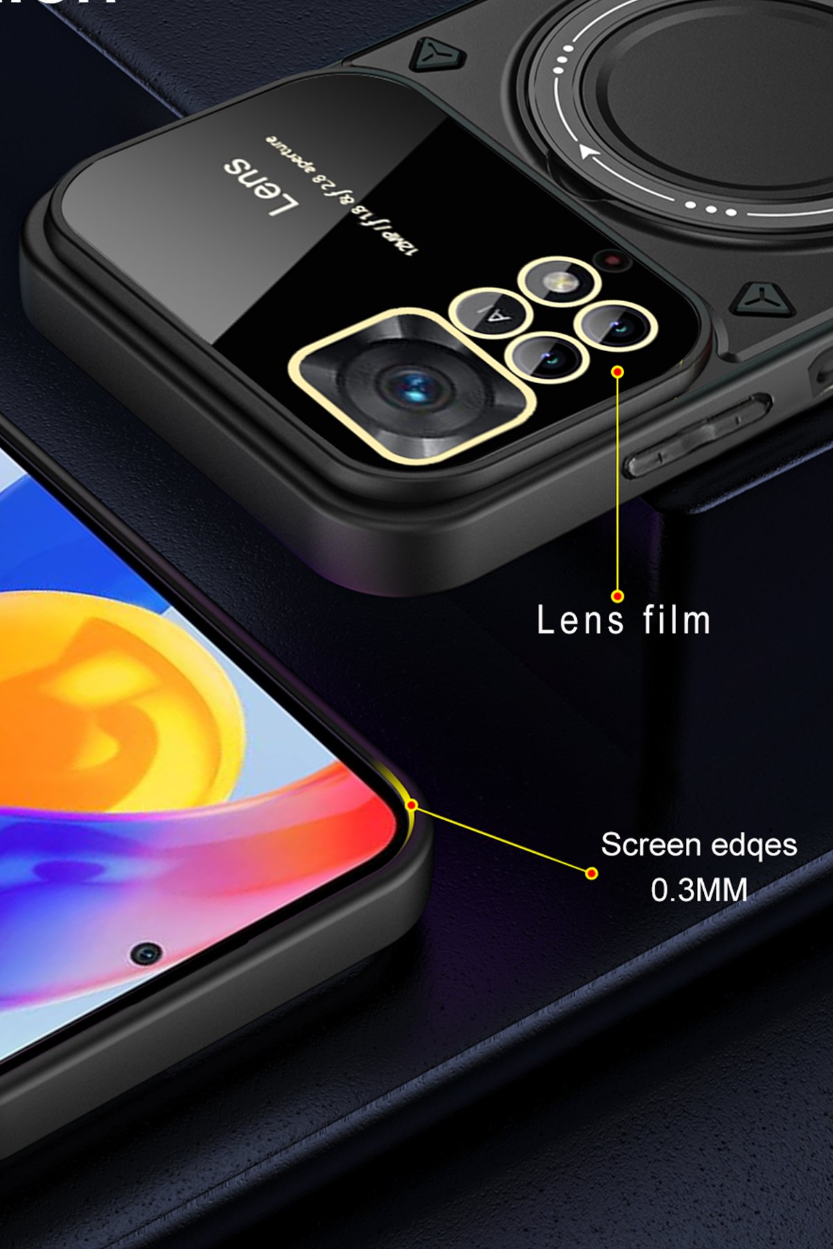 Newface Xiaomi Redmi Note 12 Pro 4G Kılıf Aras Deri Kapak - Kırmızı