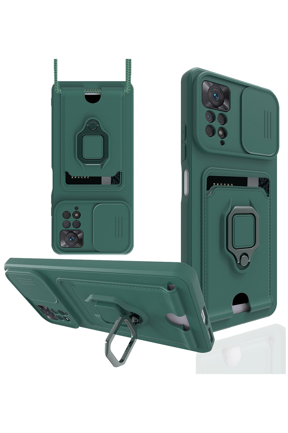 Newface Xiaomi Redmi Note 12 Pro 4G Kılıf Flip Cover - Kırmızı