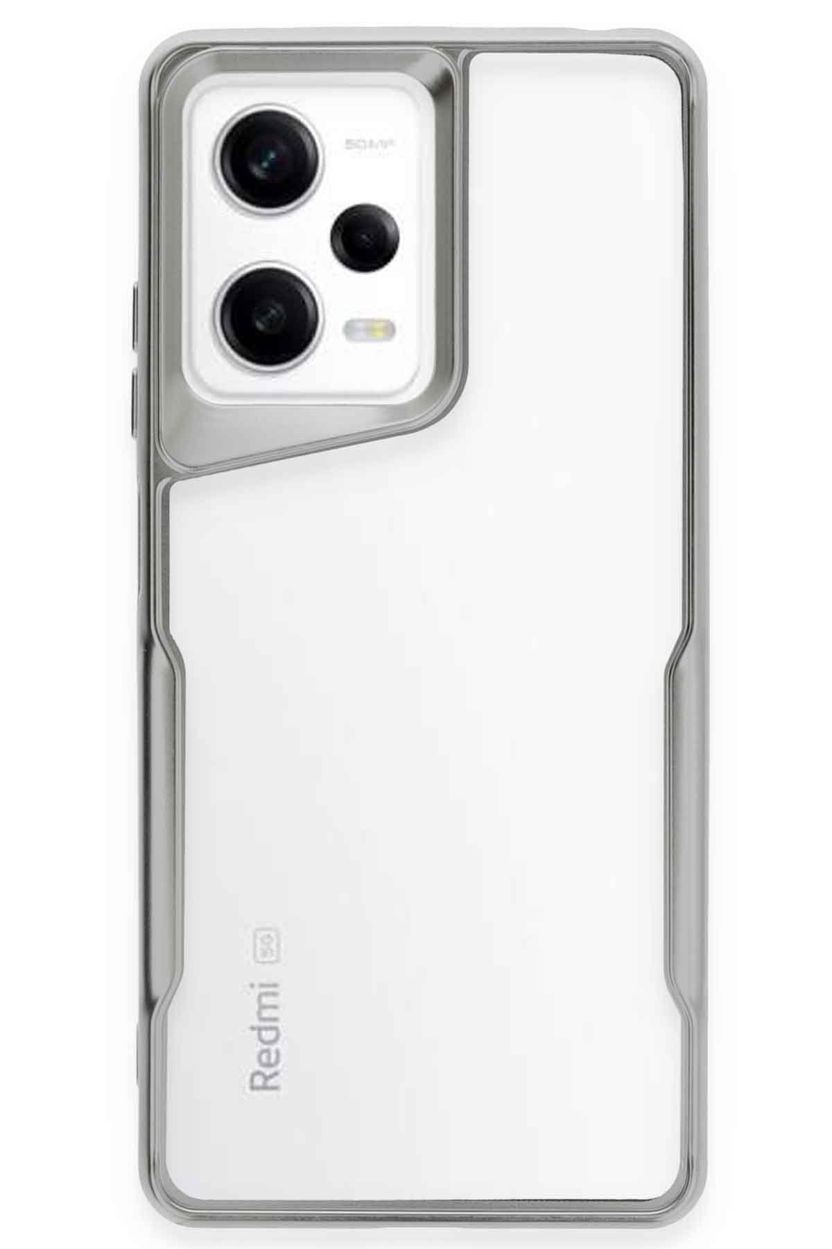 Newface Xiaomi Redmi Note 12 Pro 5G Kılıf Joy Lens Standlı Kapak - Koyu Yeşil