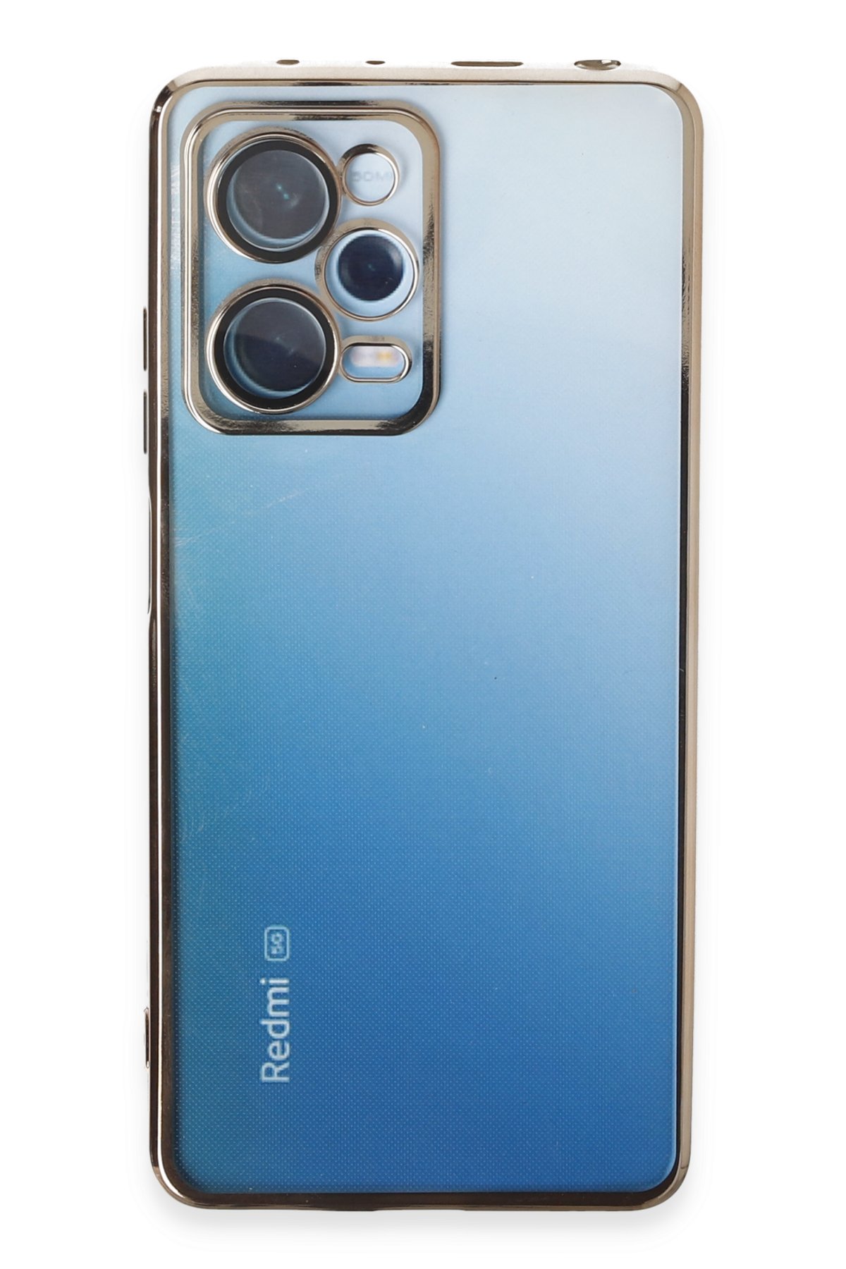 Newface Xiaomi Redmi Note 12 Pro 5G Kılıf Razer Lensli Silikon - Mor